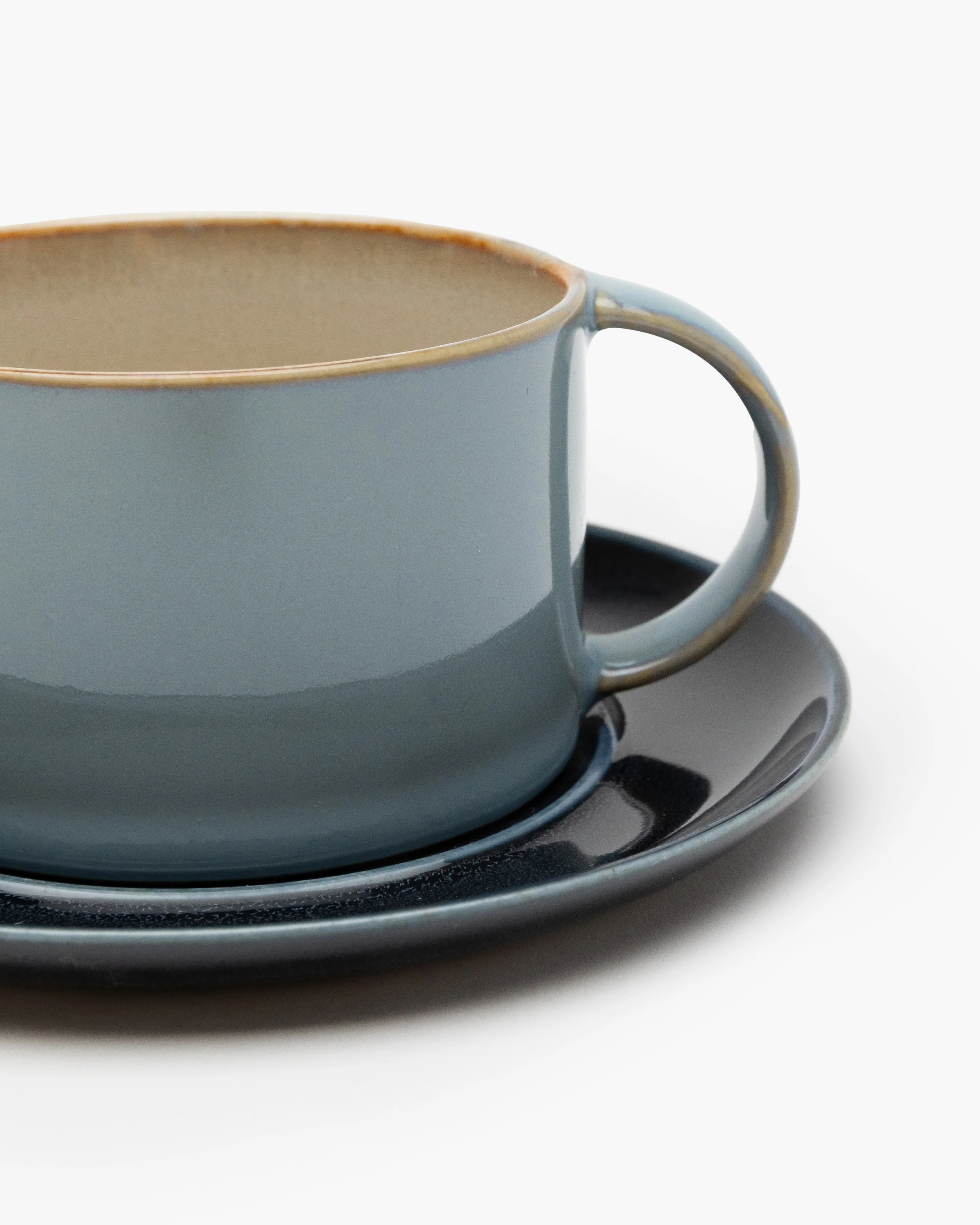 Saucer for coffee cup dark blue Terres de rêves - Image 3