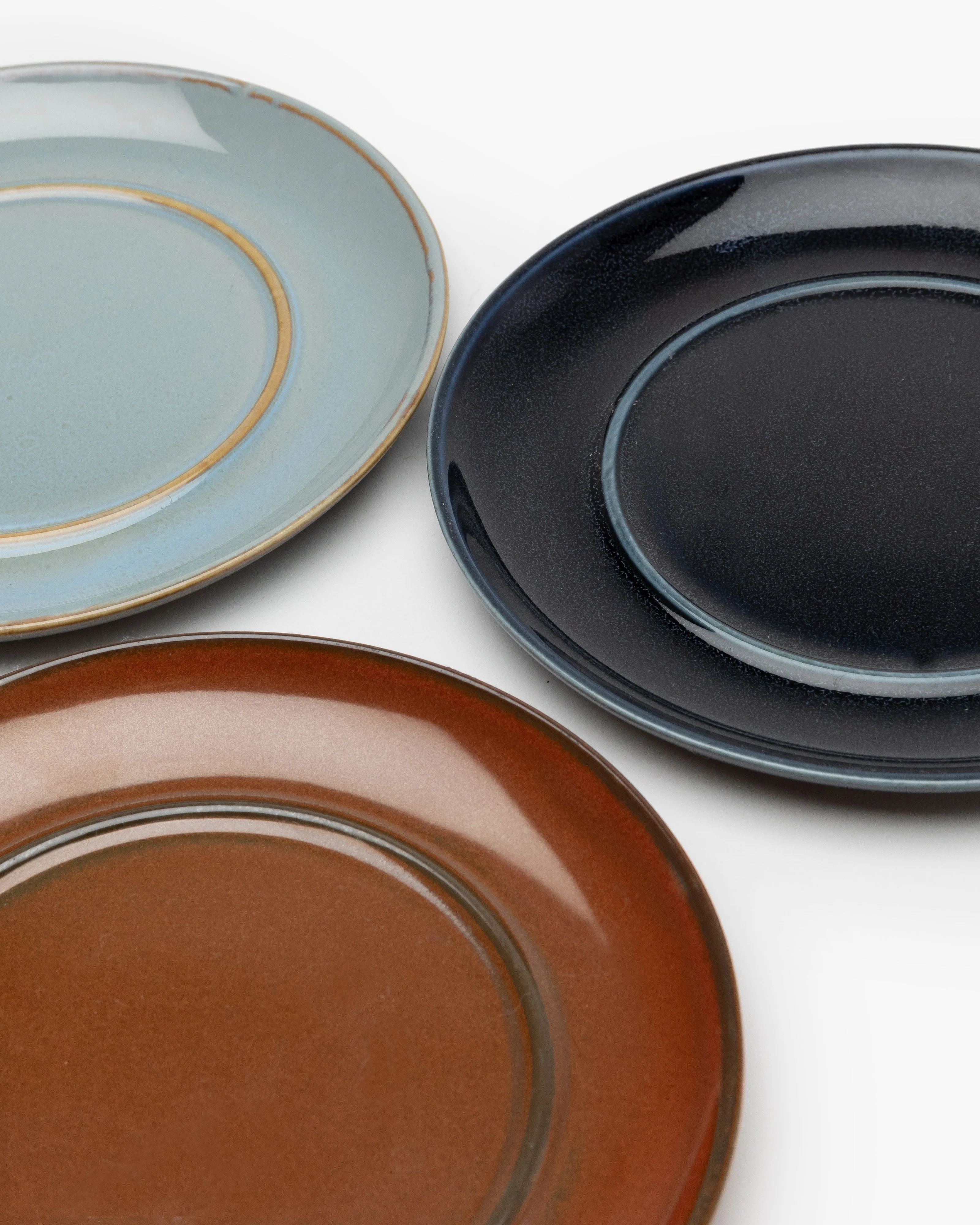 Saucer for coffee cup smoky blue/rust Terres de rêves - Image 4
