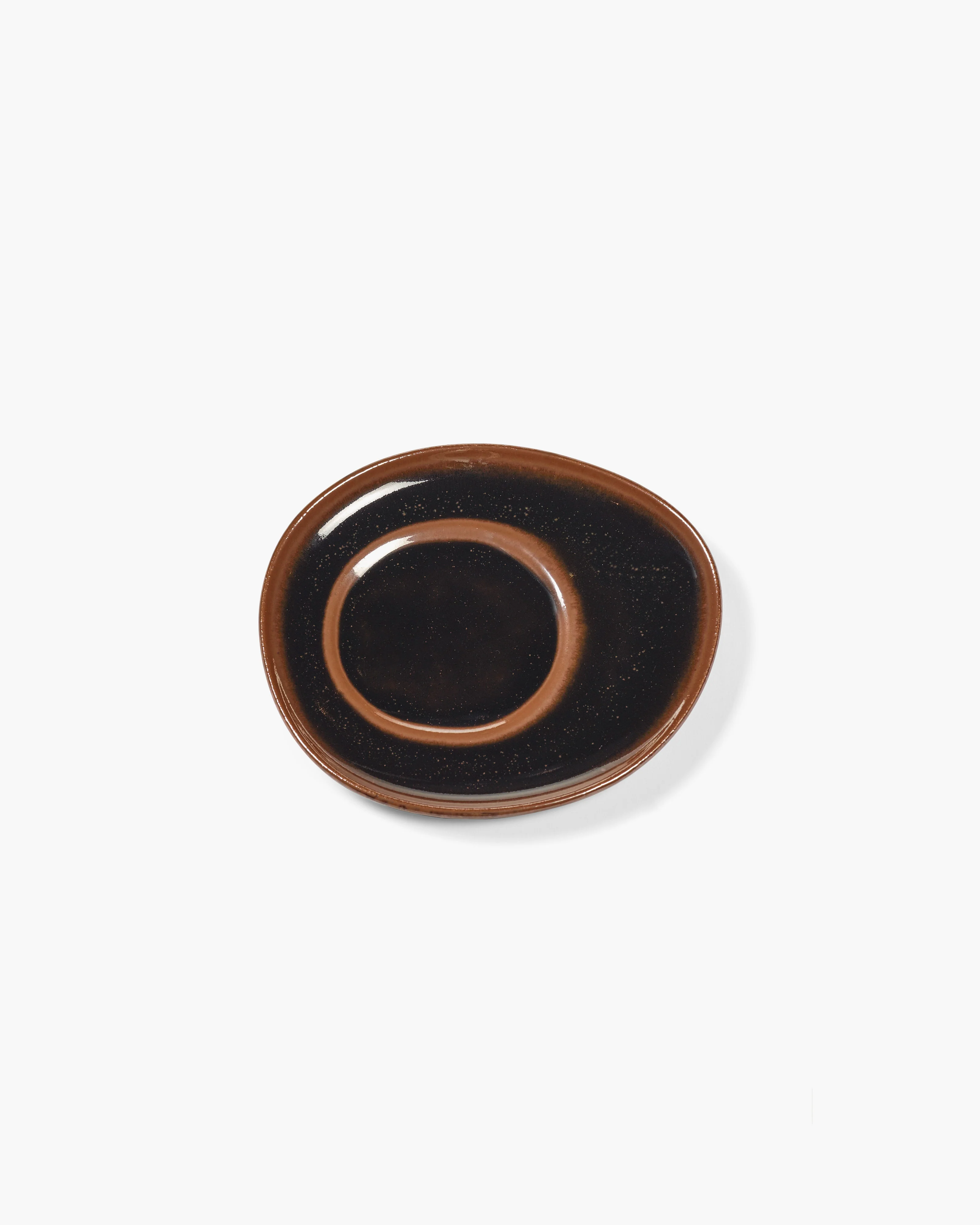 Saucer for espresso cup dark brown Out of lines - Image 3