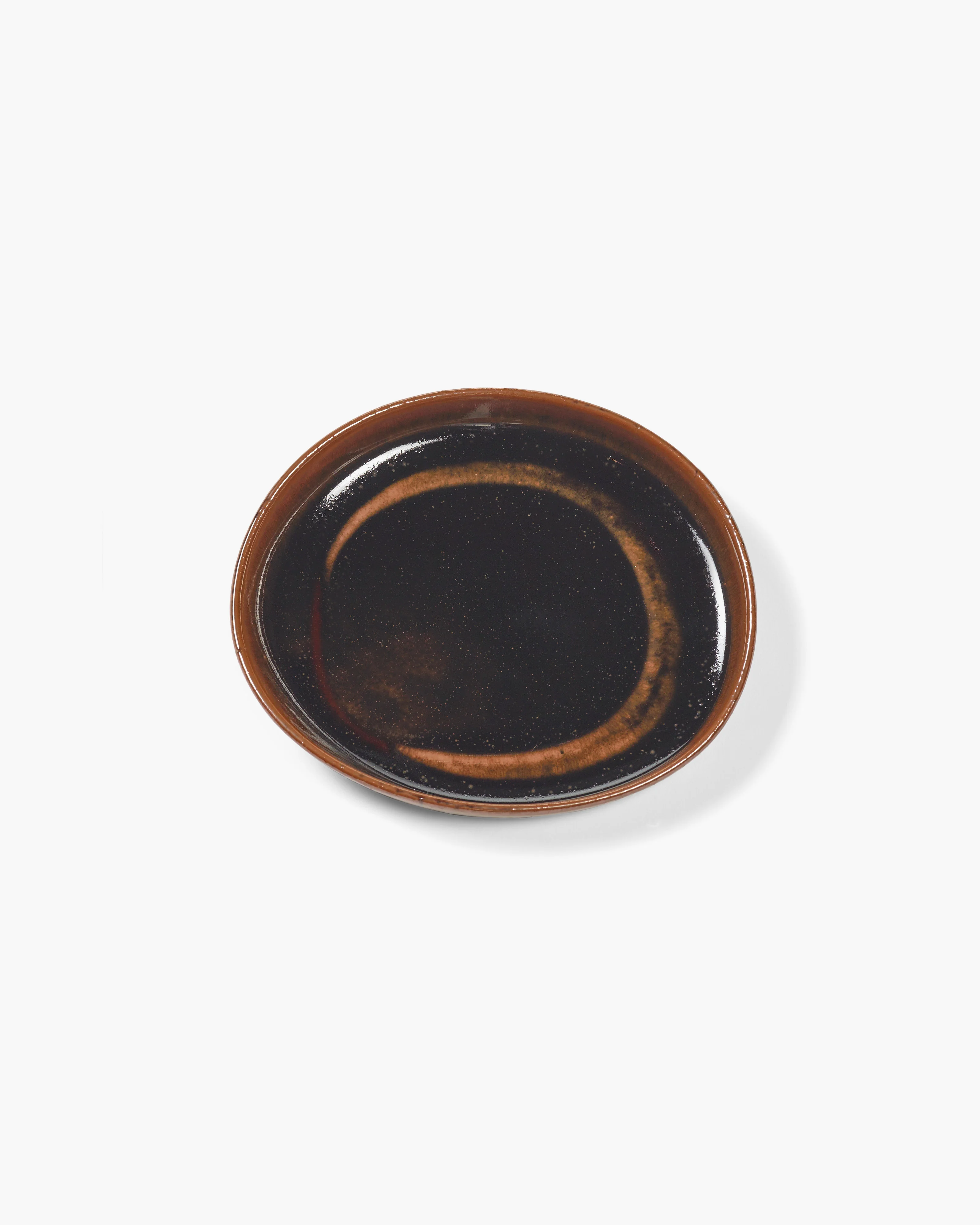 Saucer for mug dark brown Out of lines - Image 3