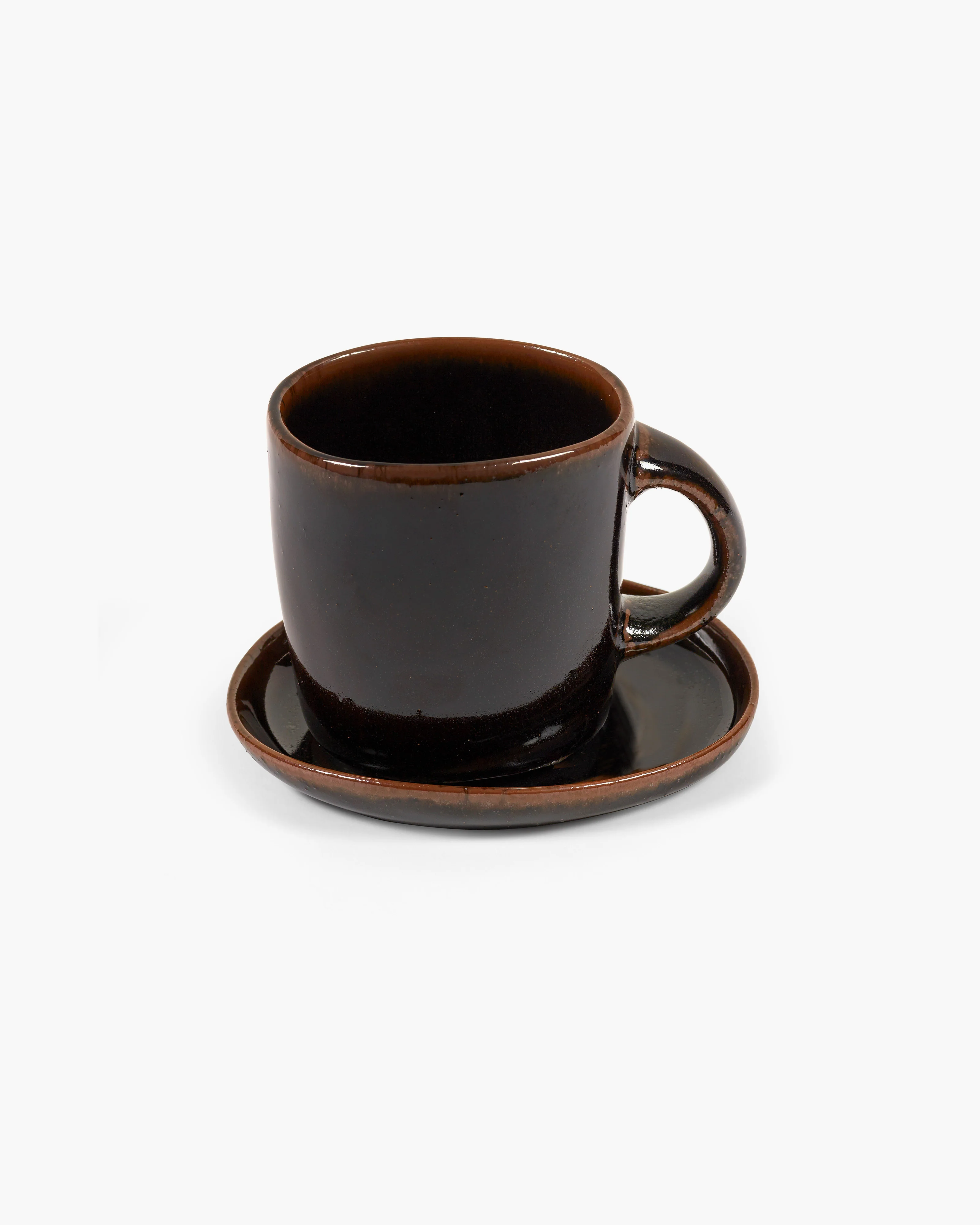 Saucer for mug dark brown Out of lines - Image 6