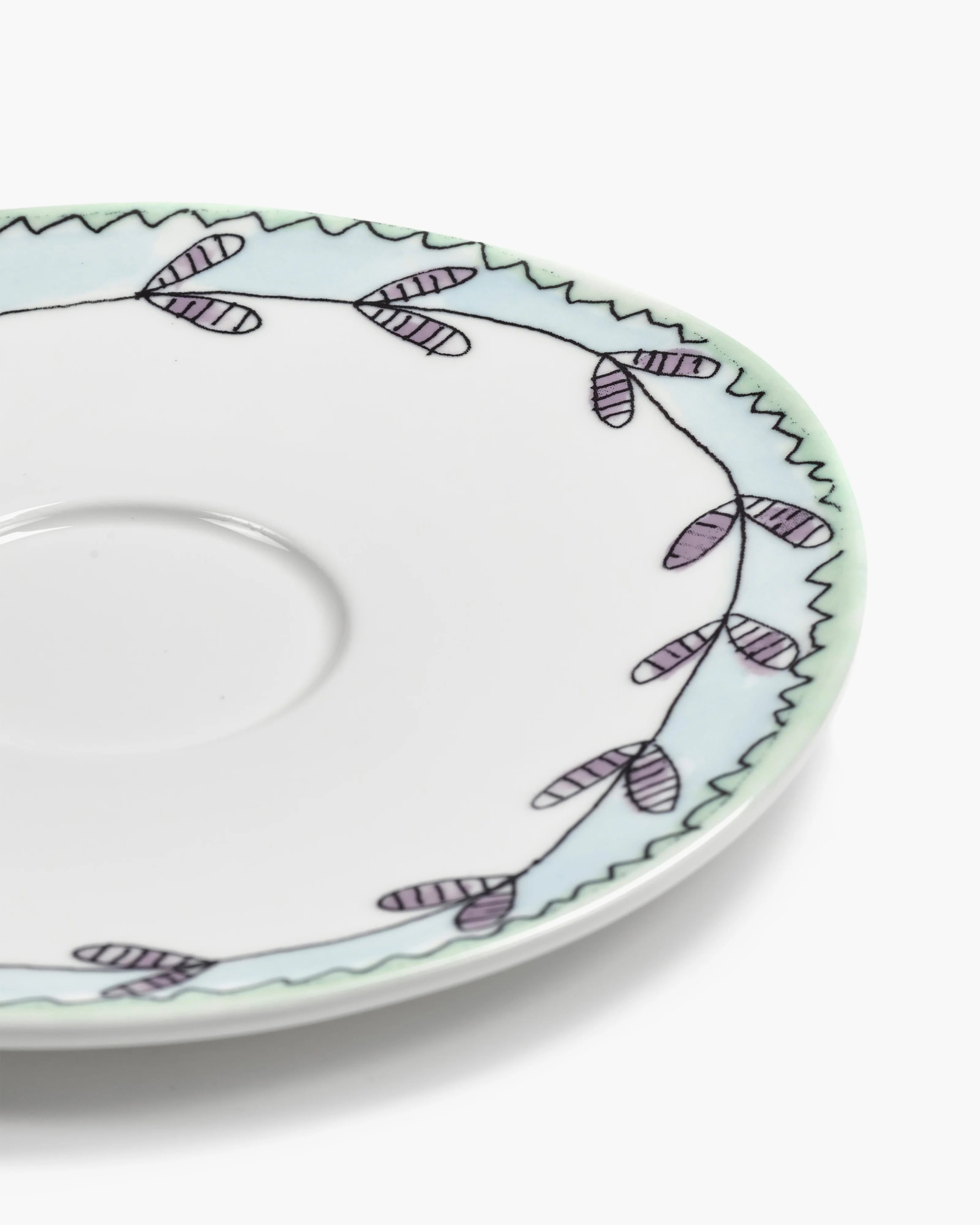 Saucer soup bowl Blossom milk Midnight Flowers - Image 4