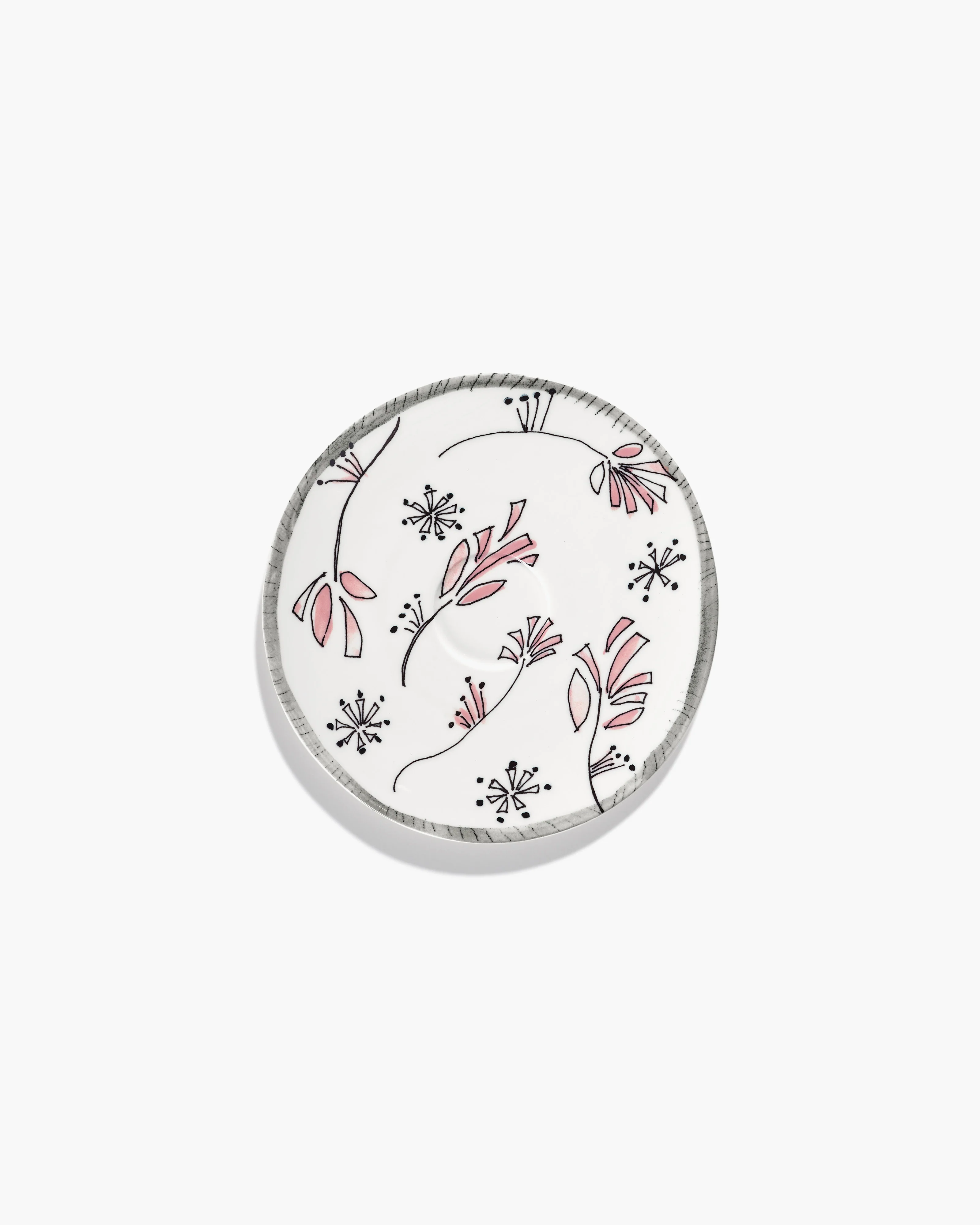 Saucer soup bowl Fiore rosa Midnight Flowers - Image 2