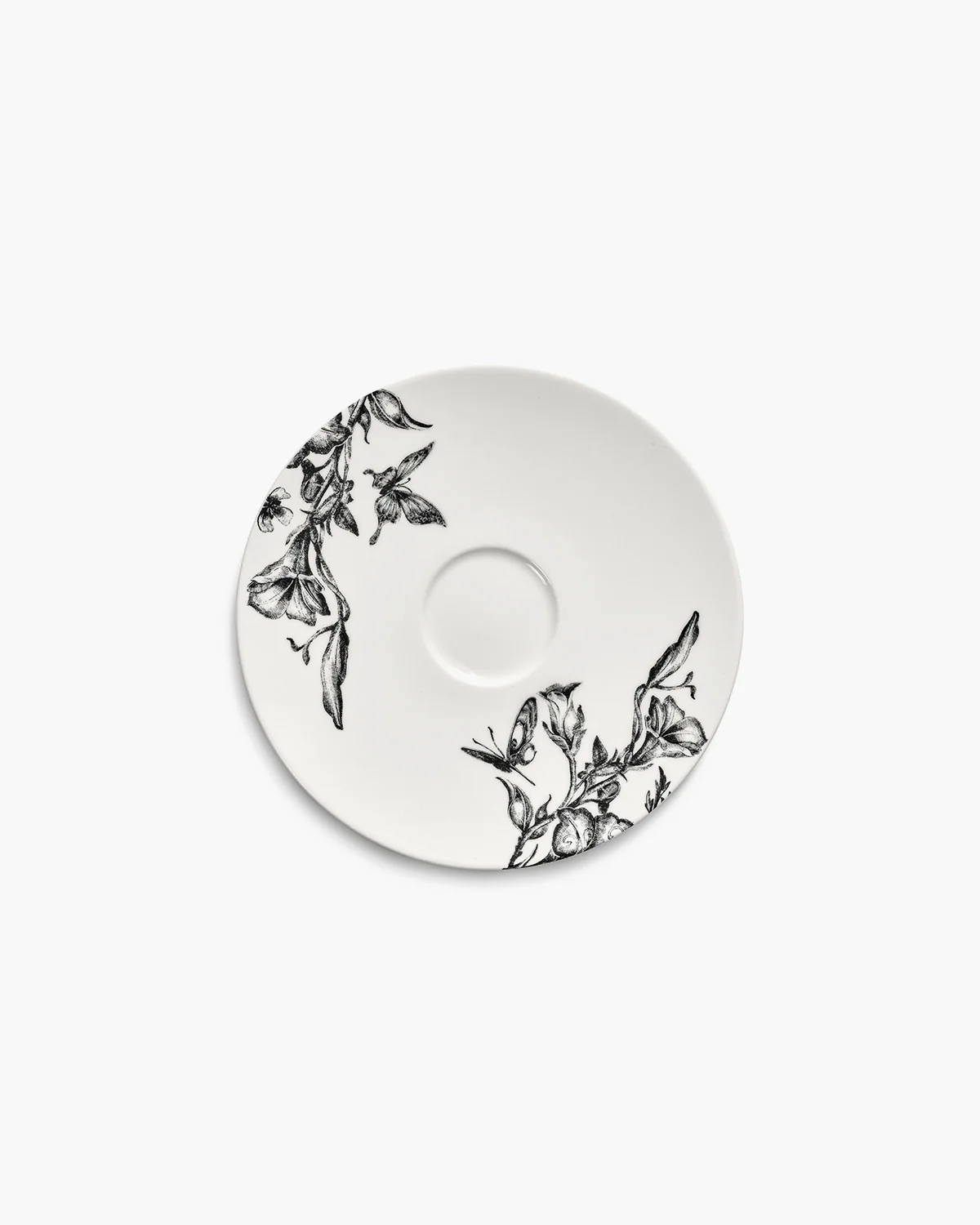 Saucer tea cup magical blossom white - black Unity - Image 3