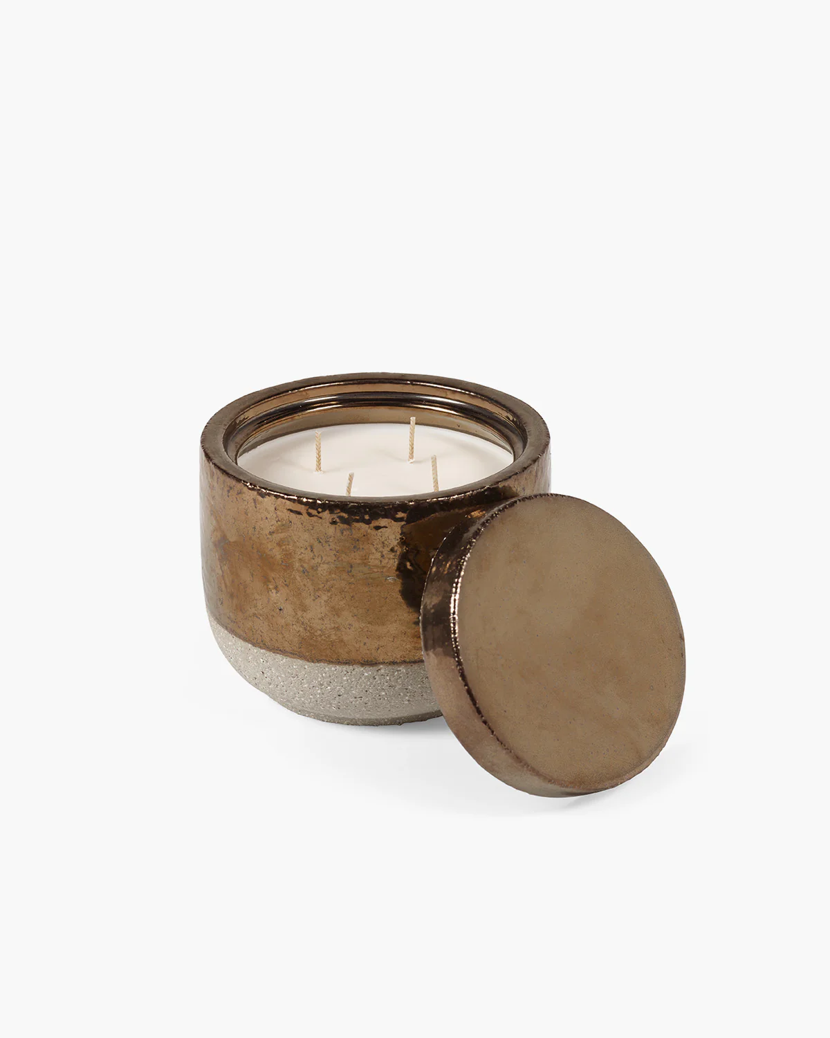 Scented candle L gold Charred Santal - Image 3