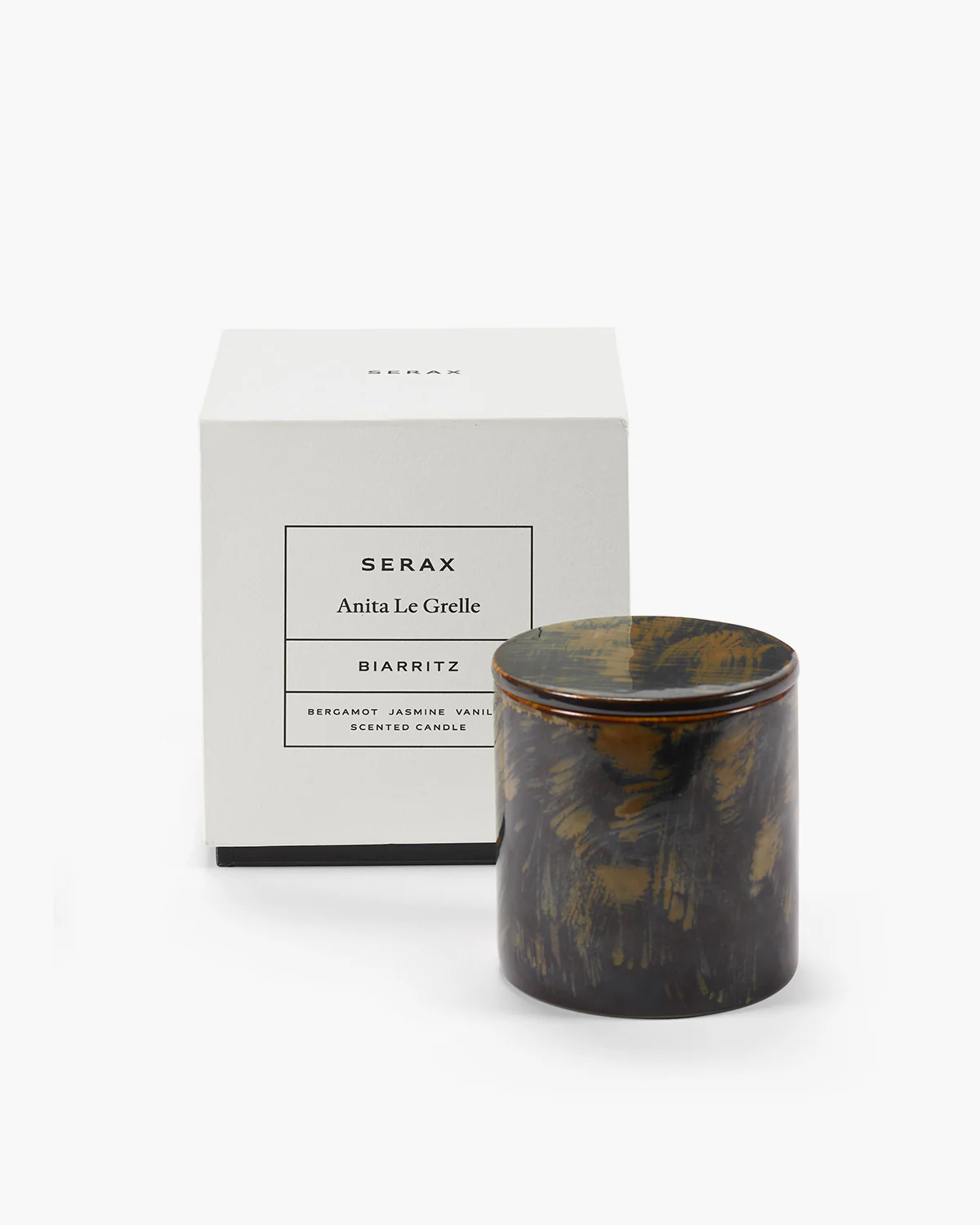 Scented candle M dark blue Biarritz - Image 5