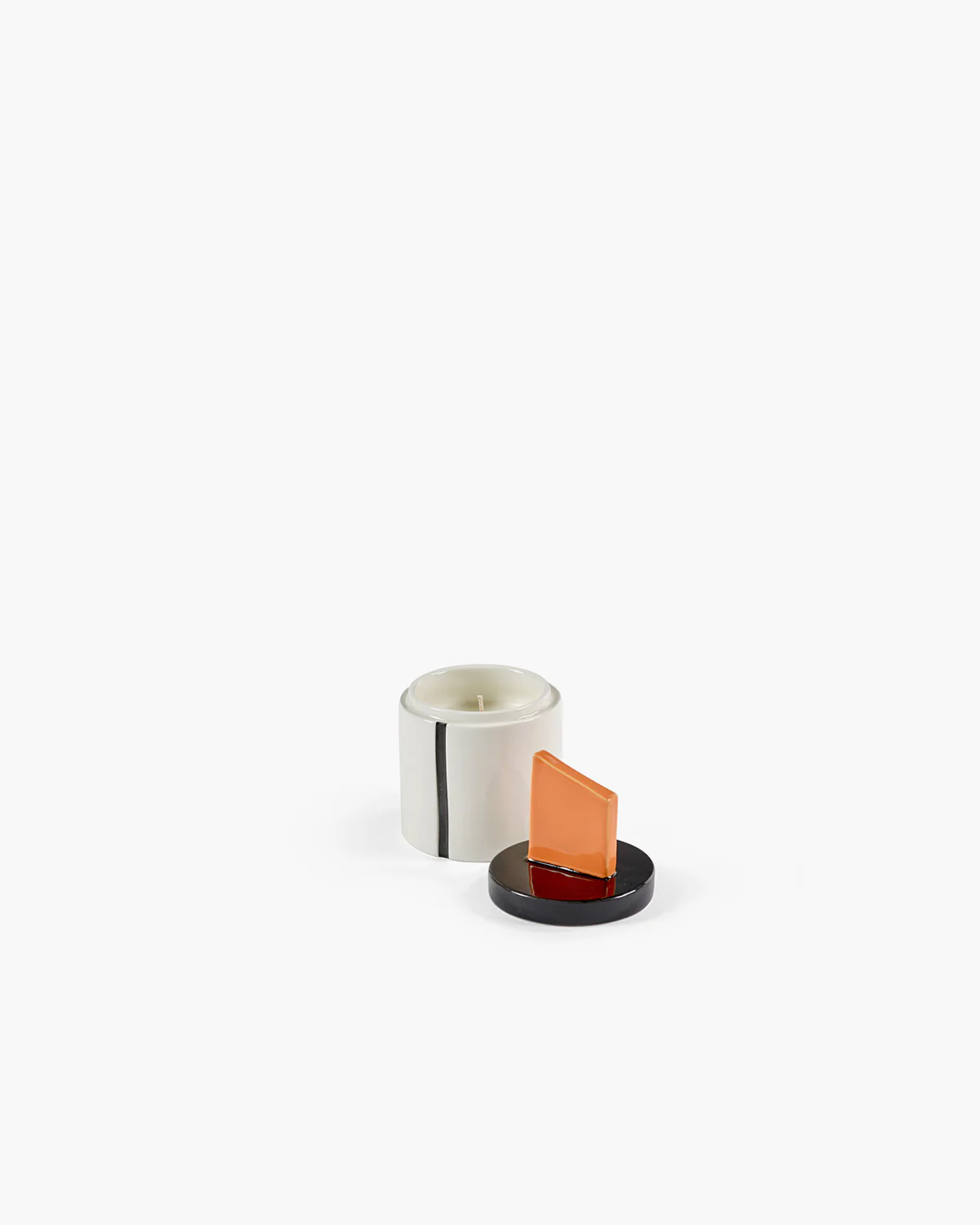 Scented candle S black - orange Candela 02 - Image 3