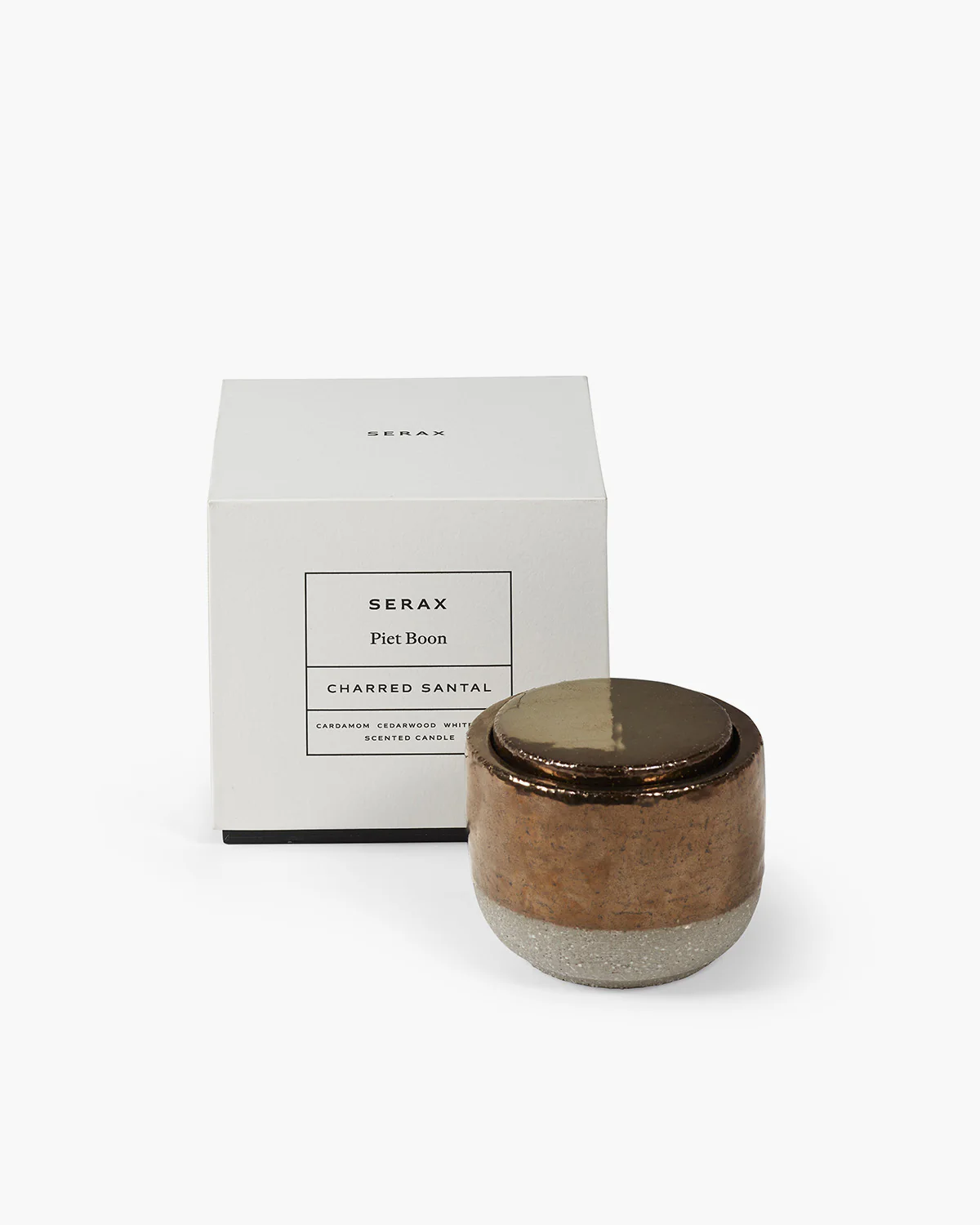 Scented candle S gold Charred Santal - Image 3