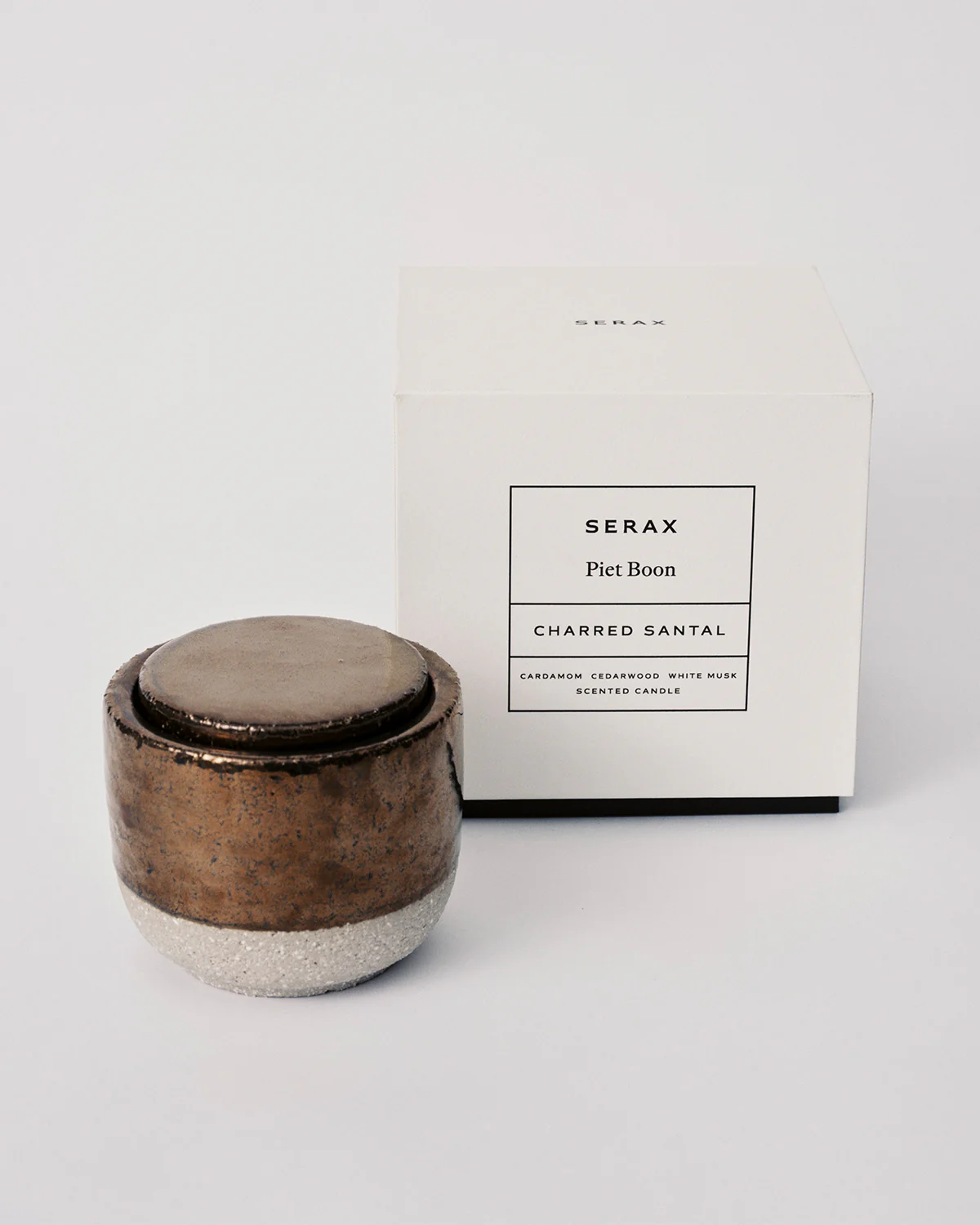 Scented candle S gold Charred Santal - Image 5