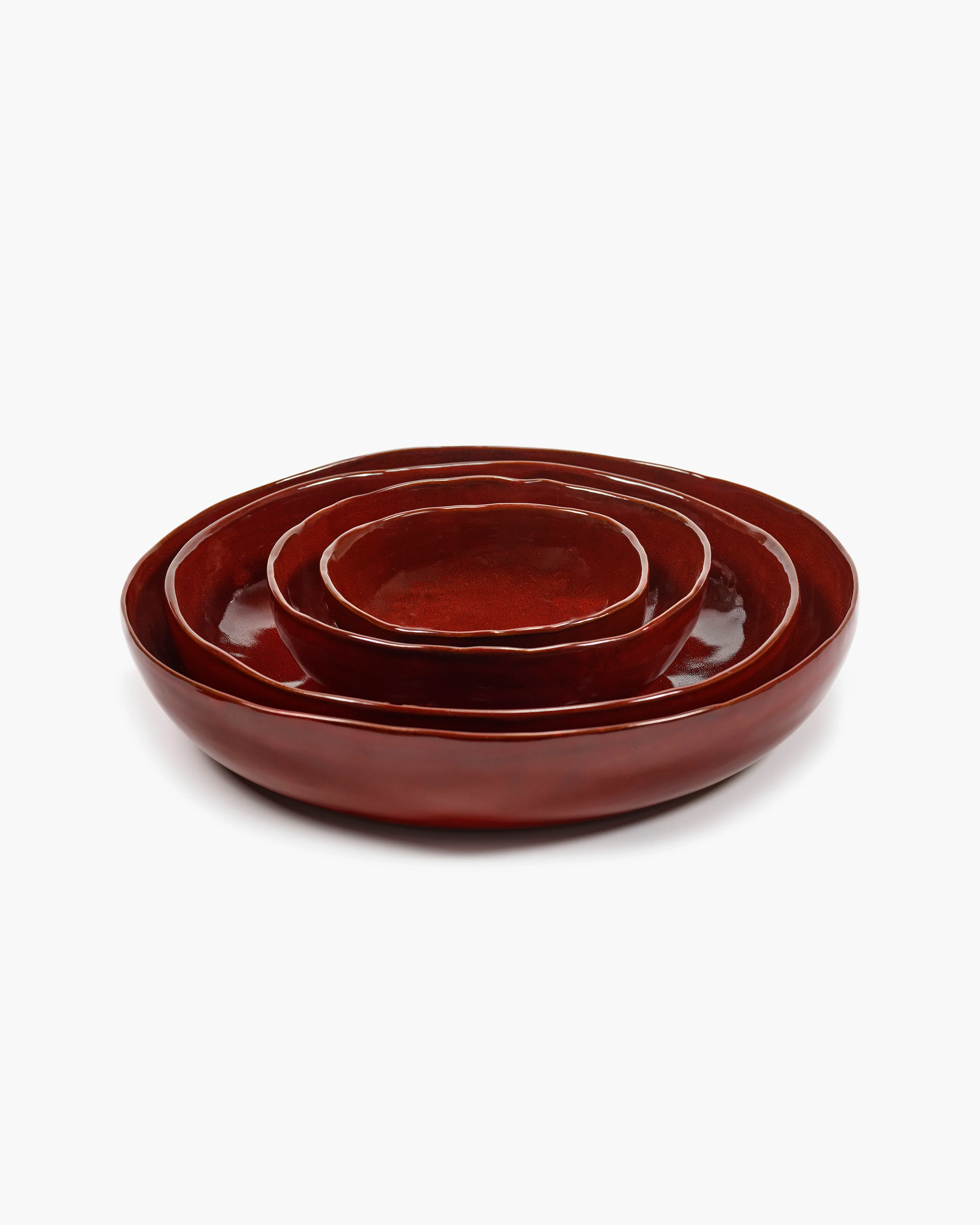 Serving bowl L venetian red La Mère - Image 4