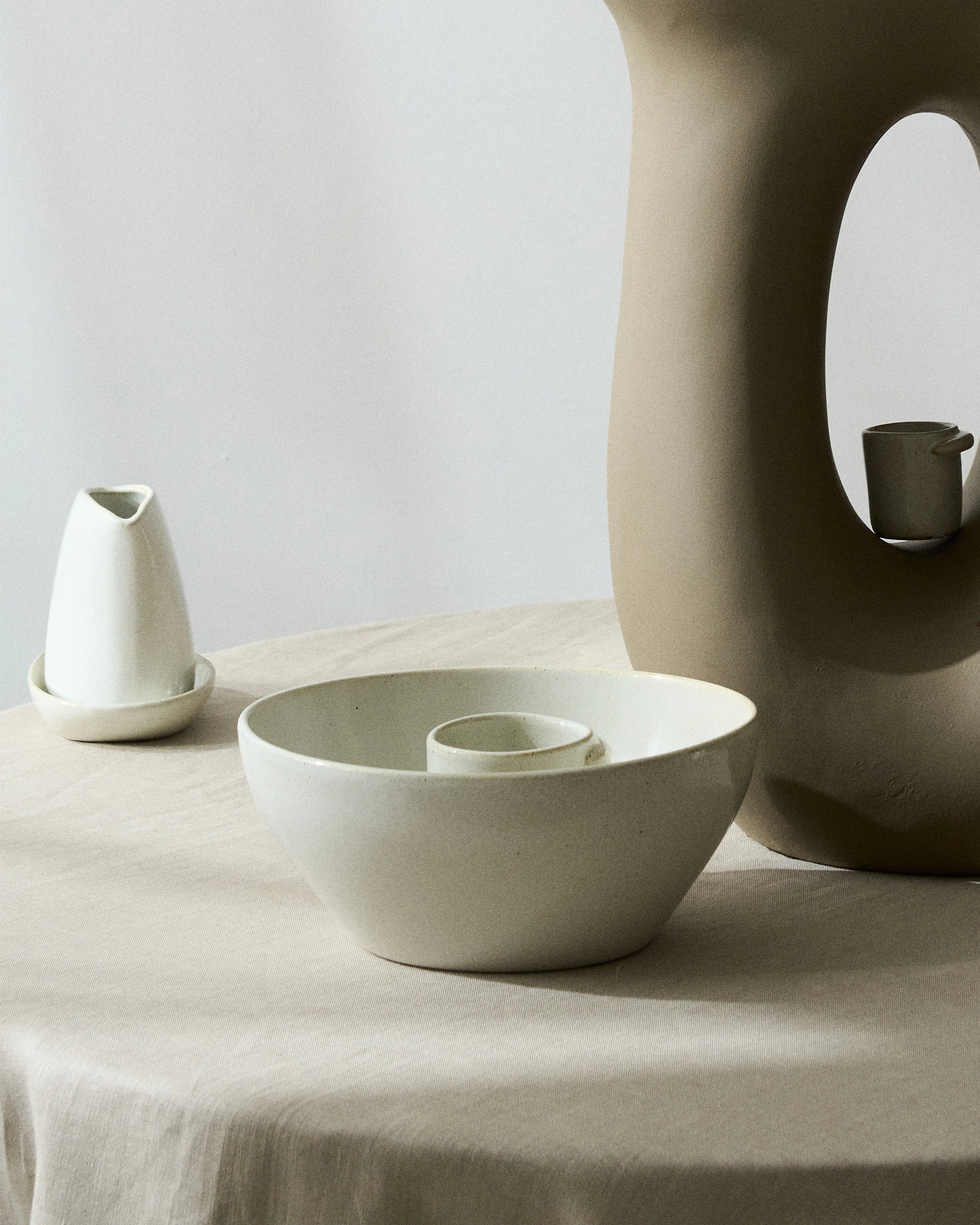 Serving bowl off-white Out of lines - Image 2