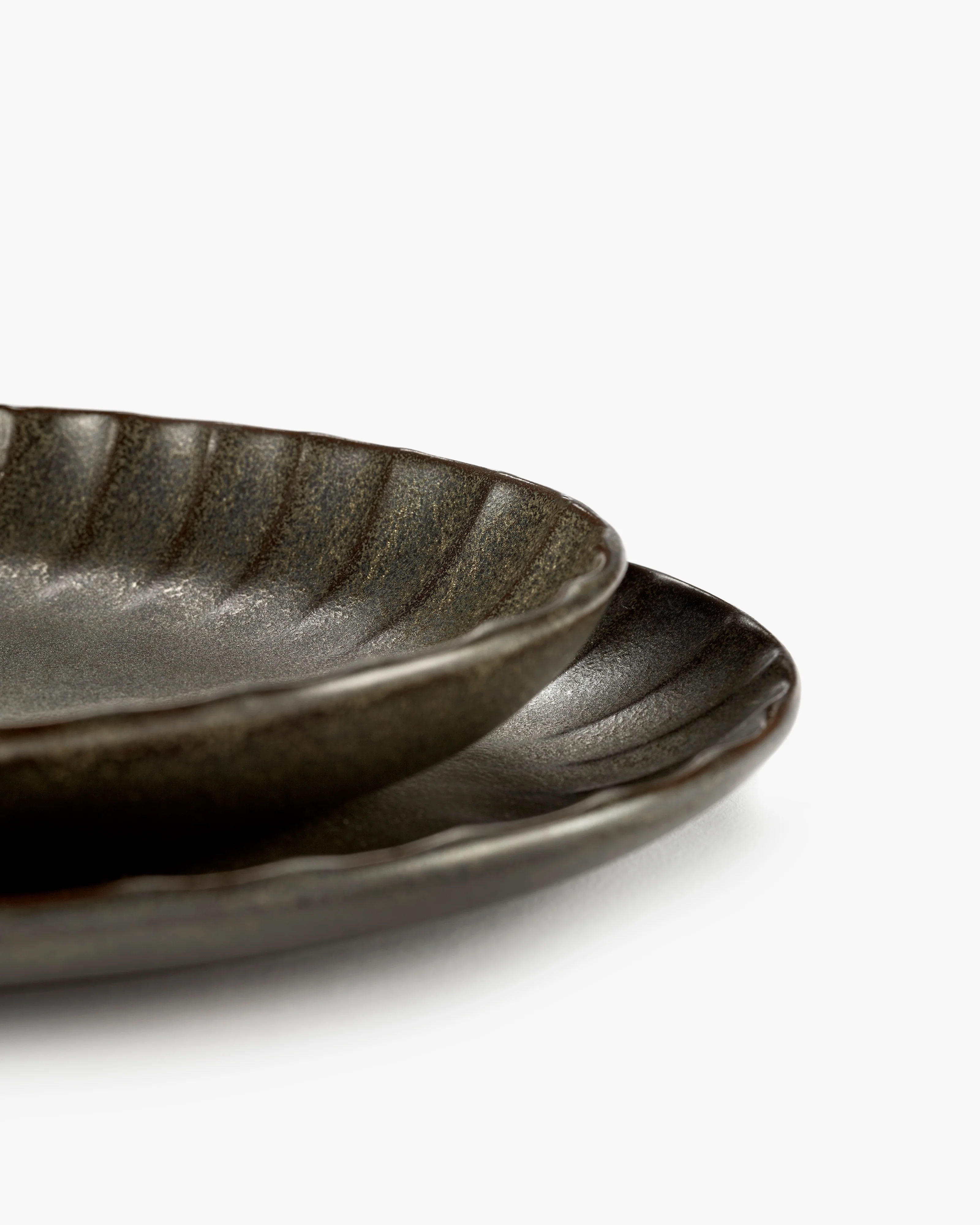 Serving bowl oval L green Inku - Image 4