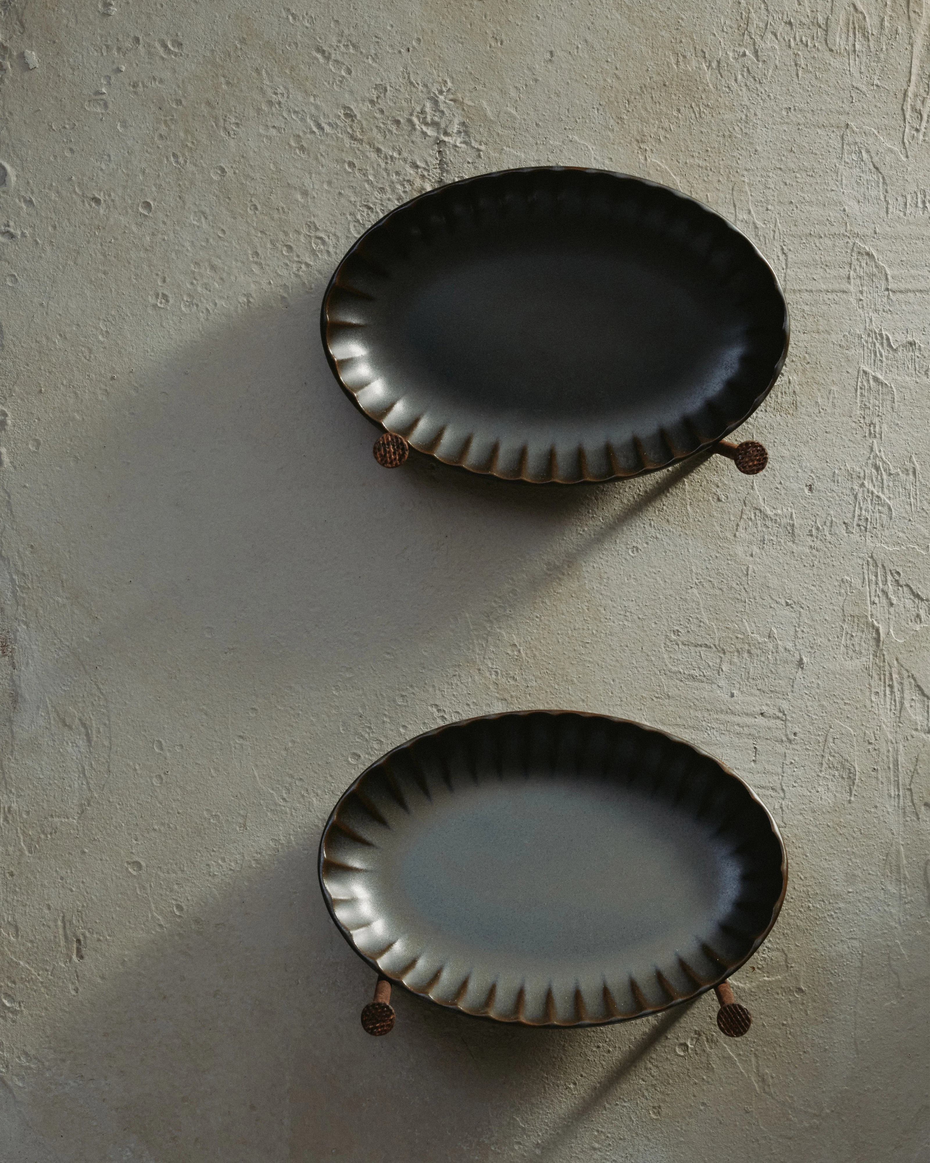 Serving bowl oval S green Inku - Image 2