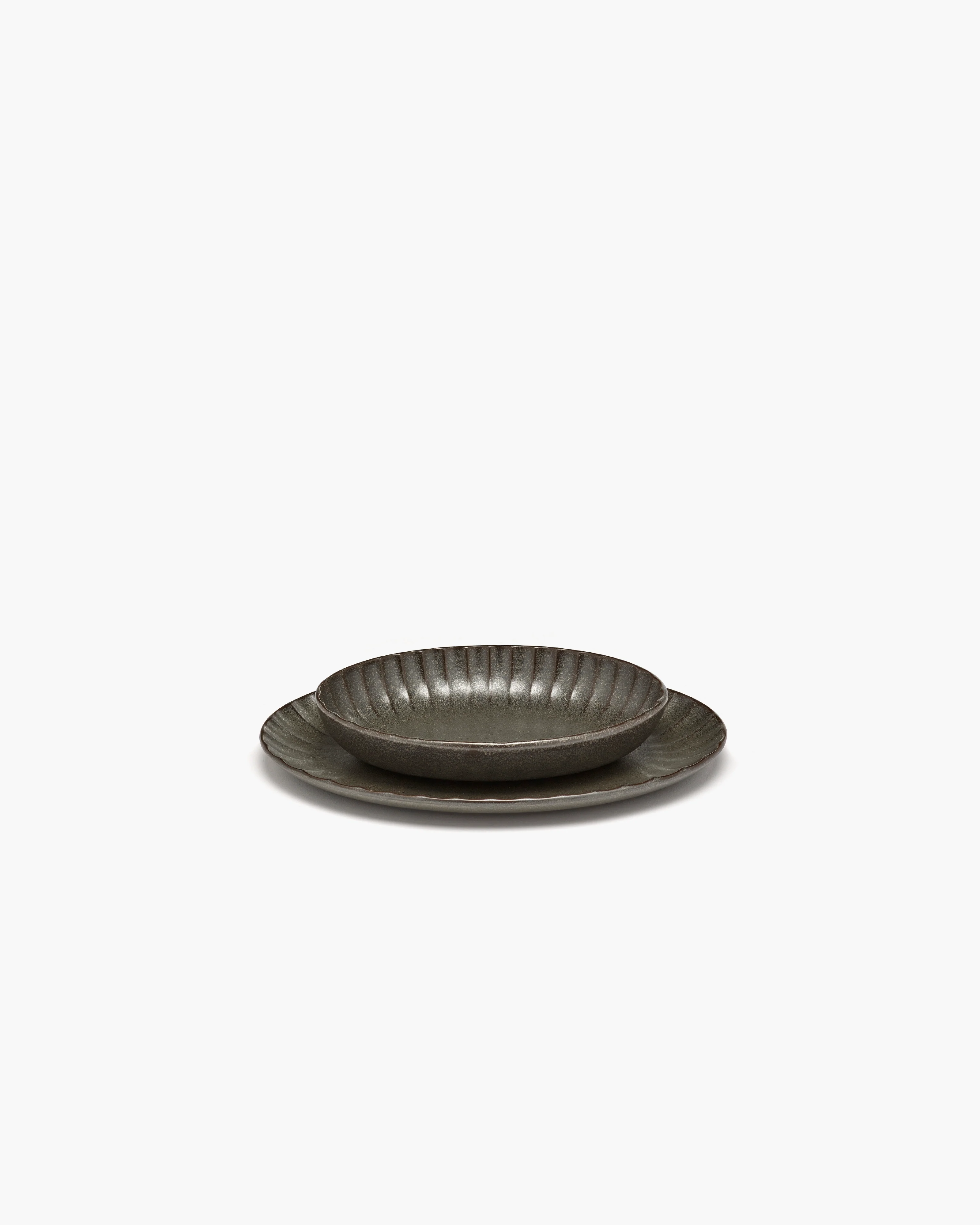 Serving bowl oval S green Inku - Image 3