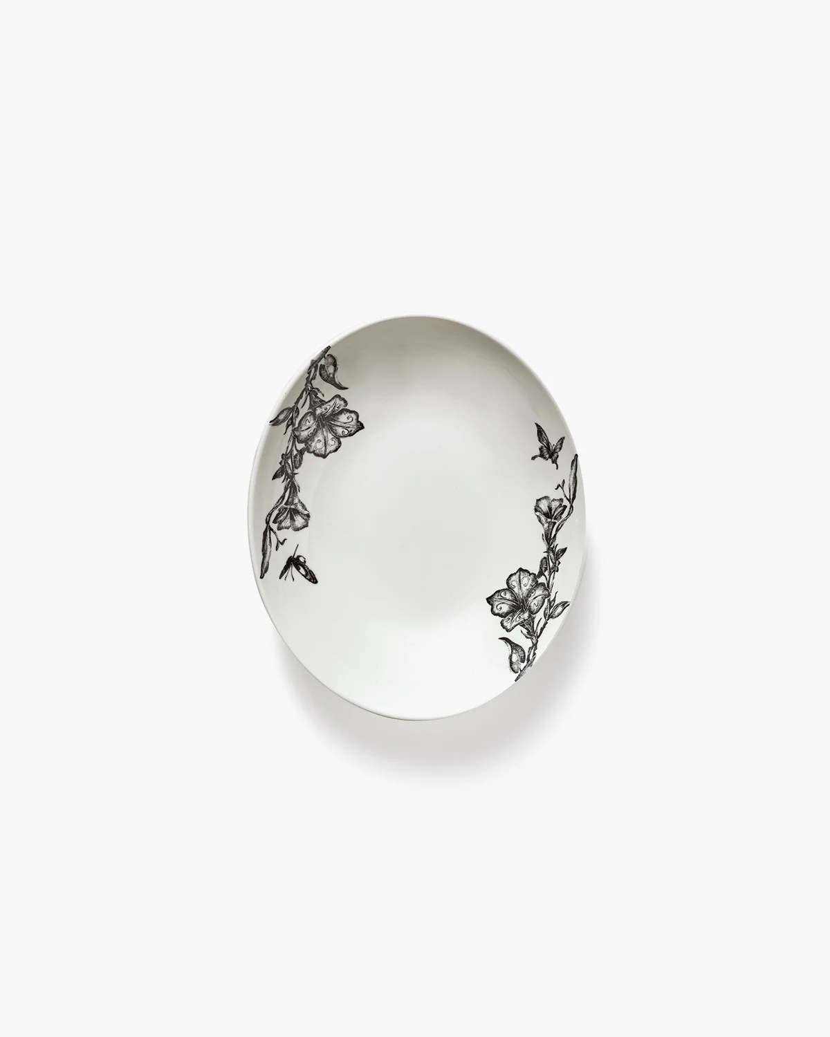 Serving bowl oval S magical blossom white - black Unity - Image 3