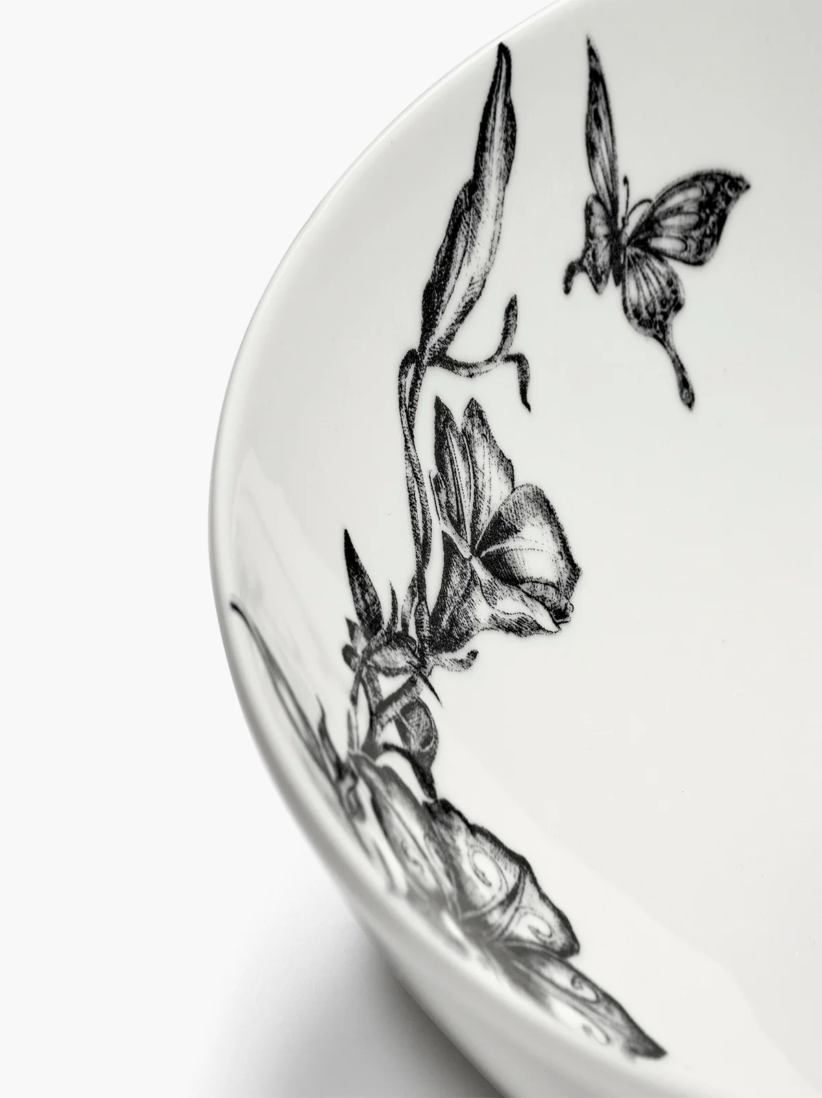 Serving bowl oval S magical blossom white - black Unity - Image 5
