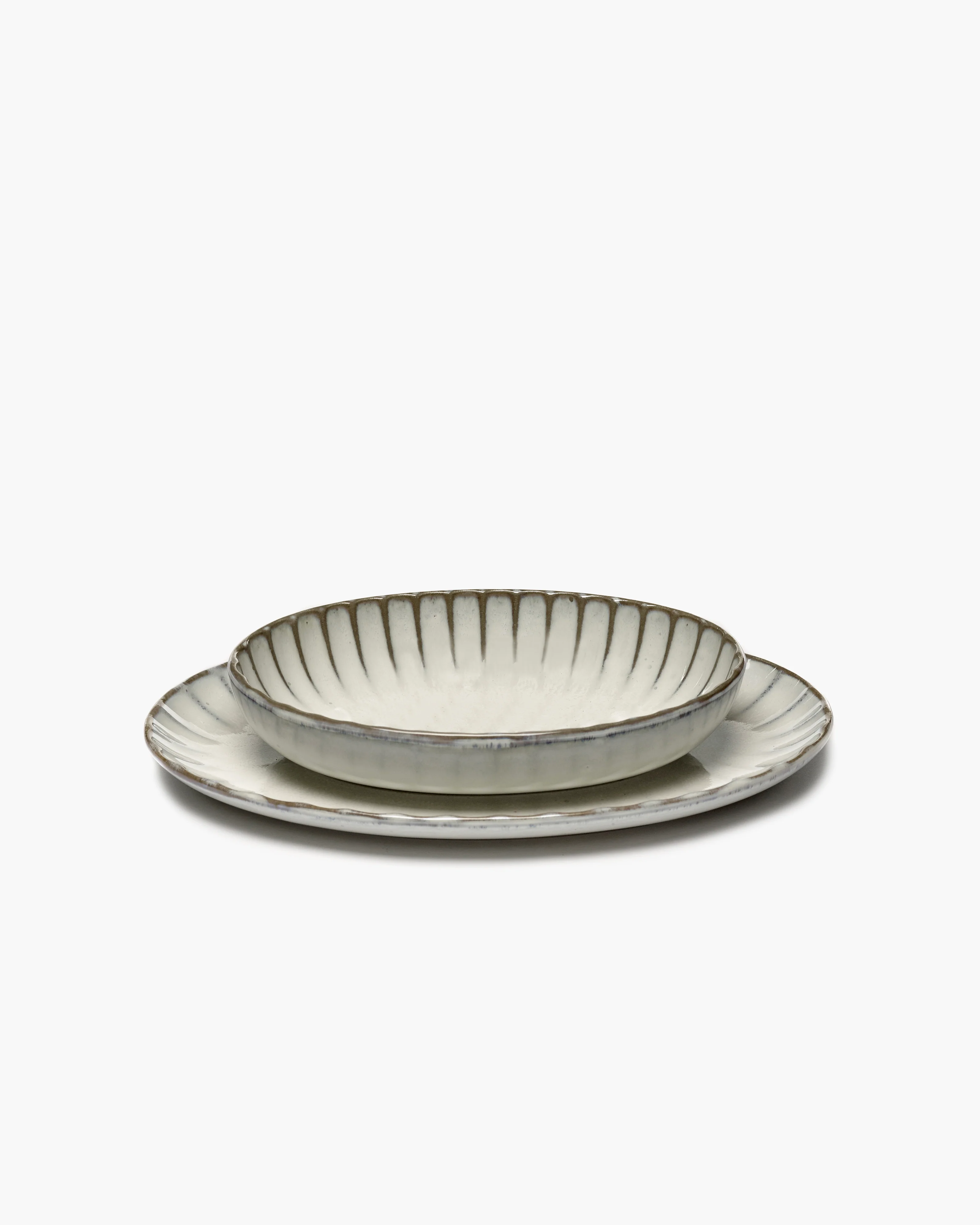 Serving bowl oval S white Inku - Image 3