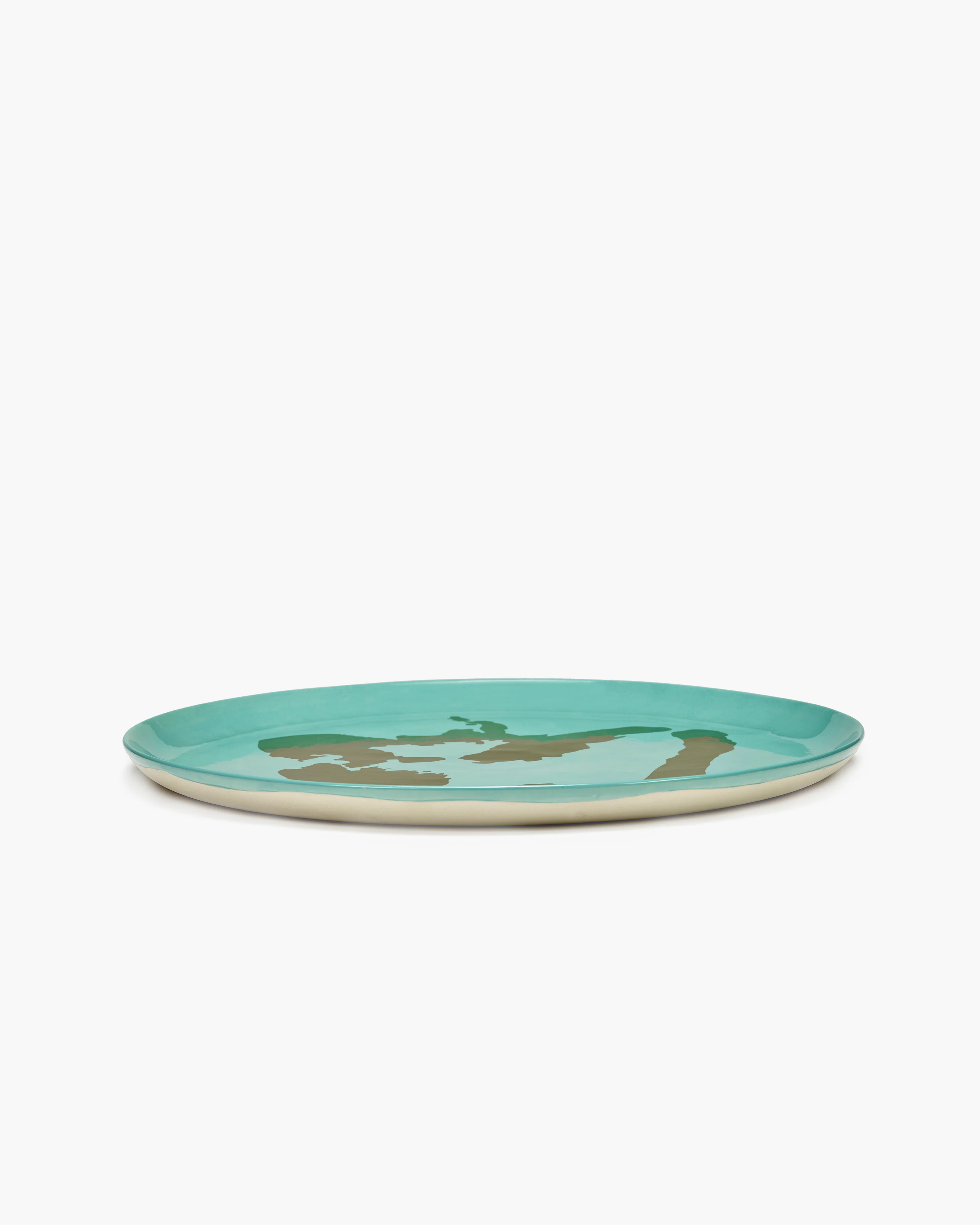 Serving plate azure - golden pepper Feast - Image 2