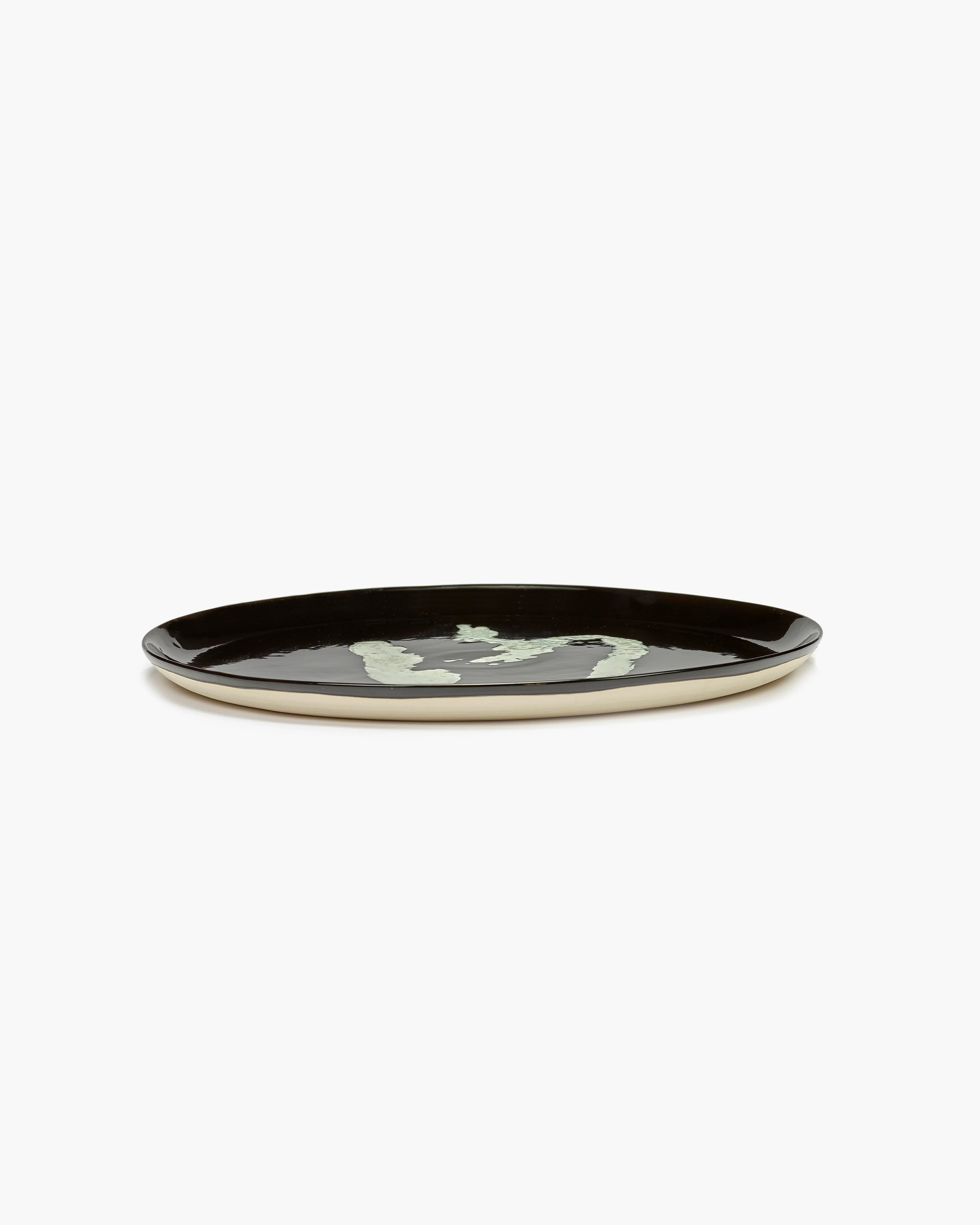 Serving plate black - white pepper Feast - Image 2