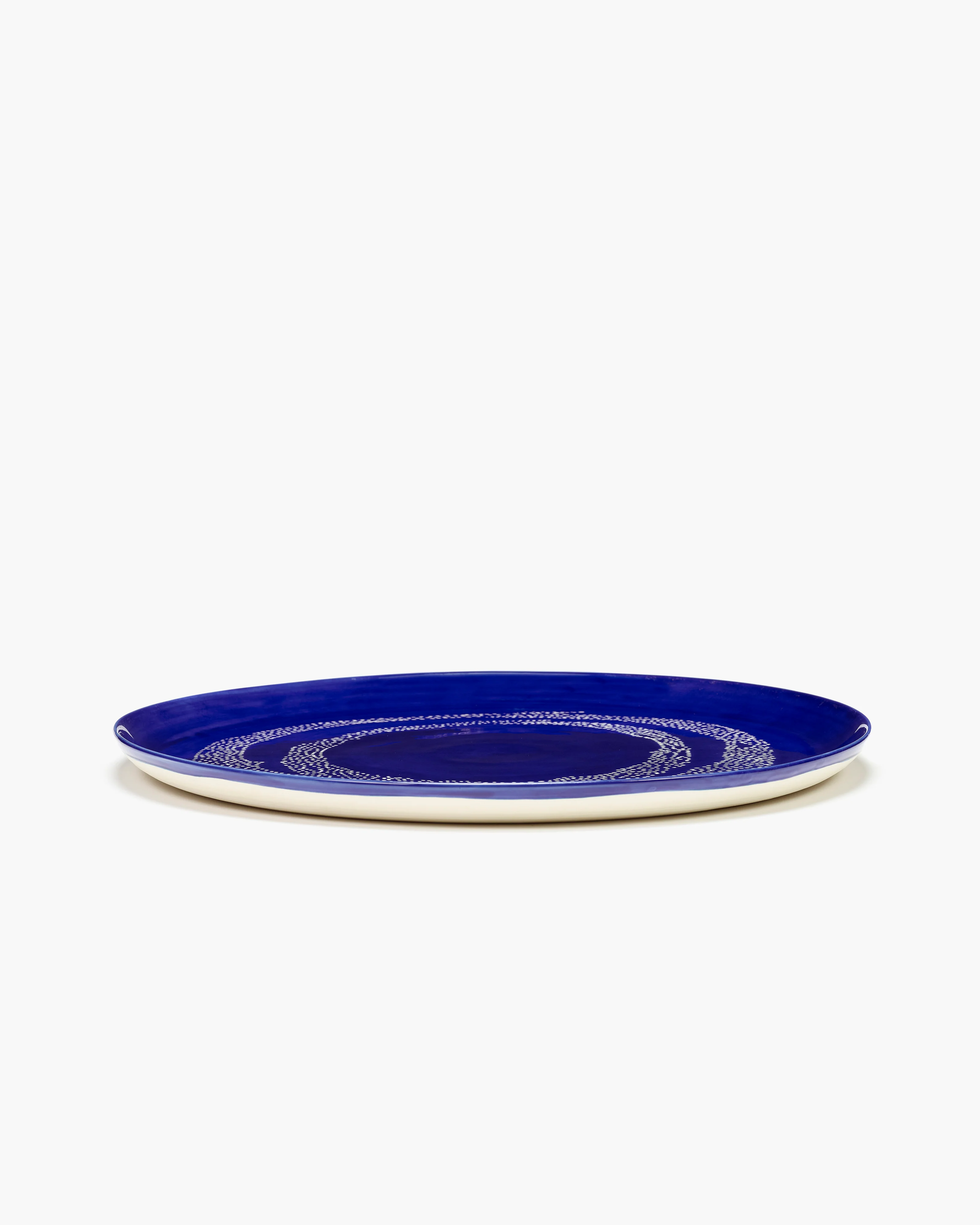 Serving plate dark blue - white dots Feast - Image 2