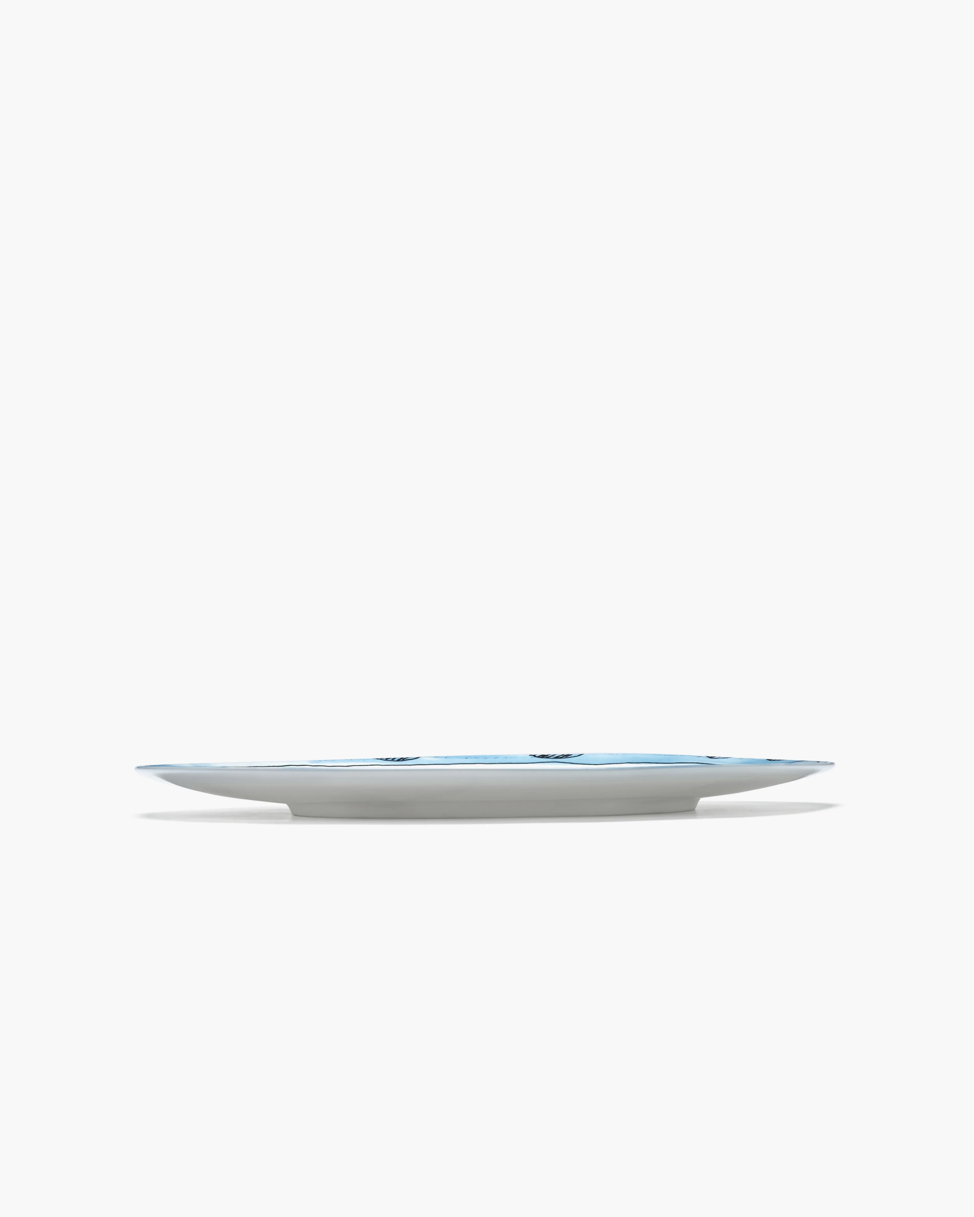 Serving plate L Camelia aubergine Midnight Flowers - Image 3