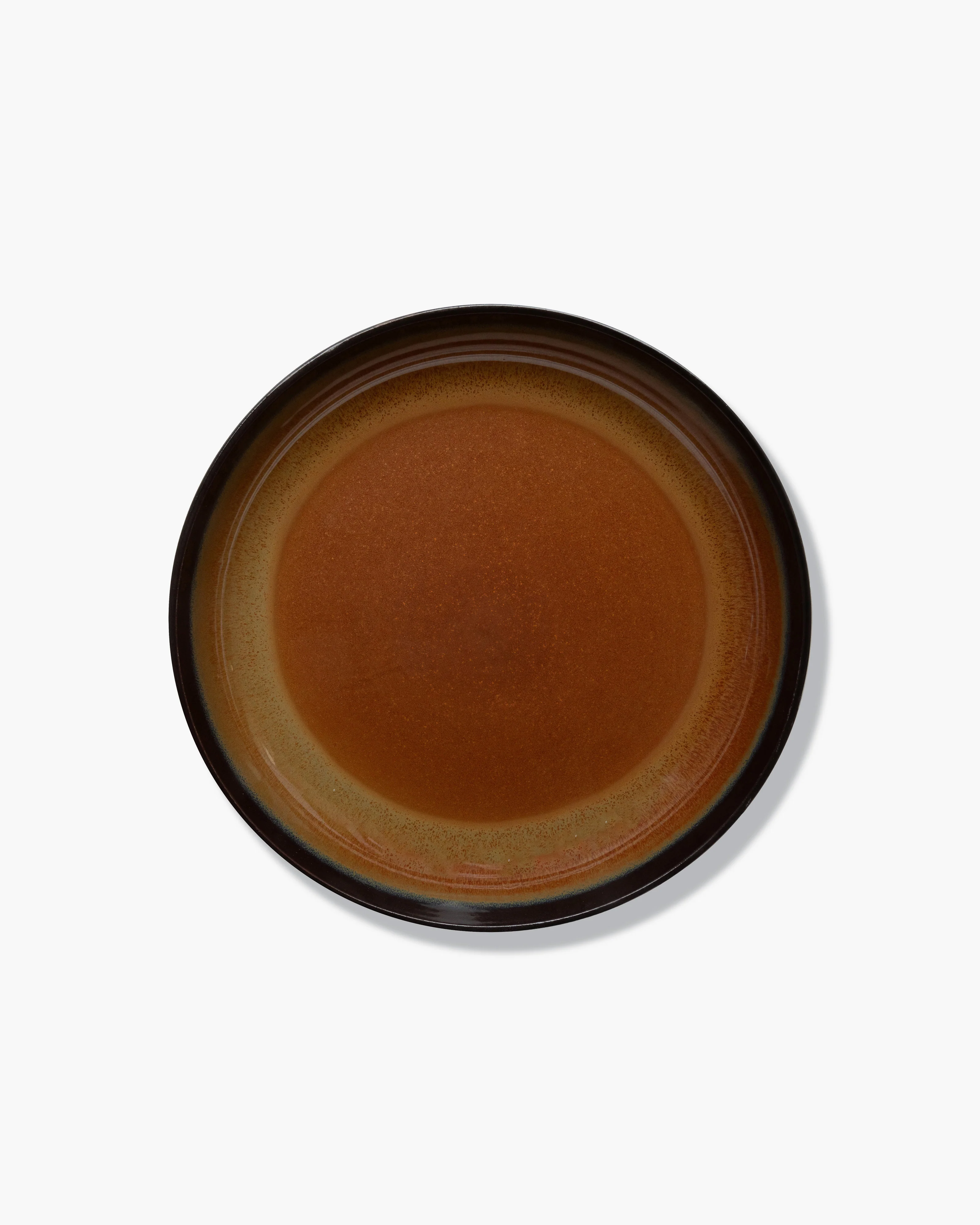 Serving plate rusty brown Surface - Image 3