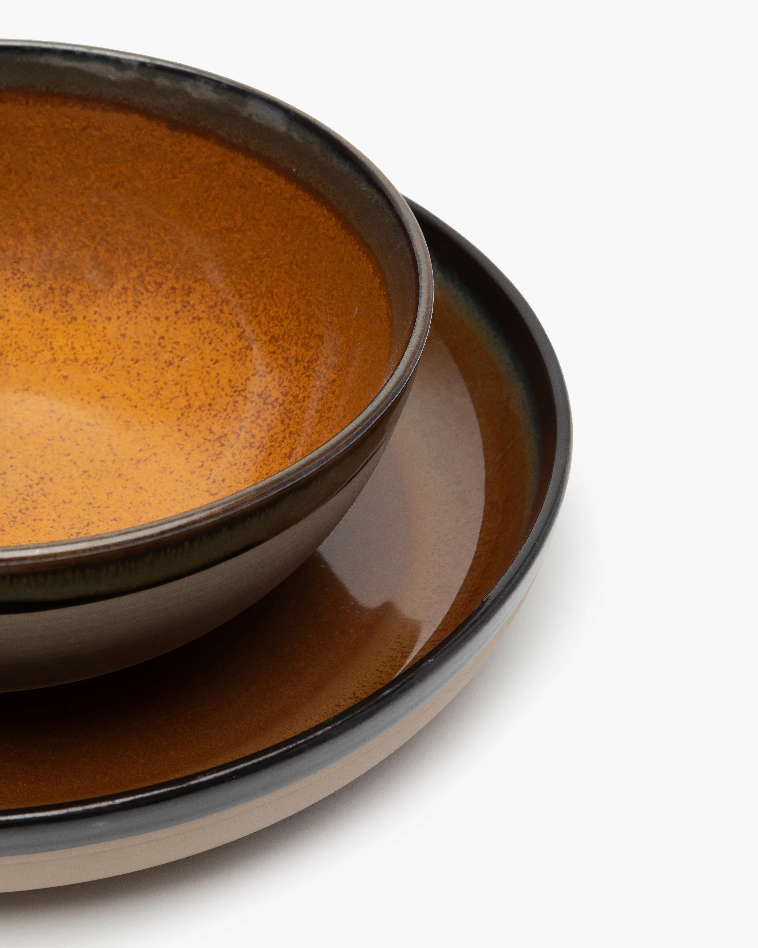 Serving plate rusty brown Surface - Image 6