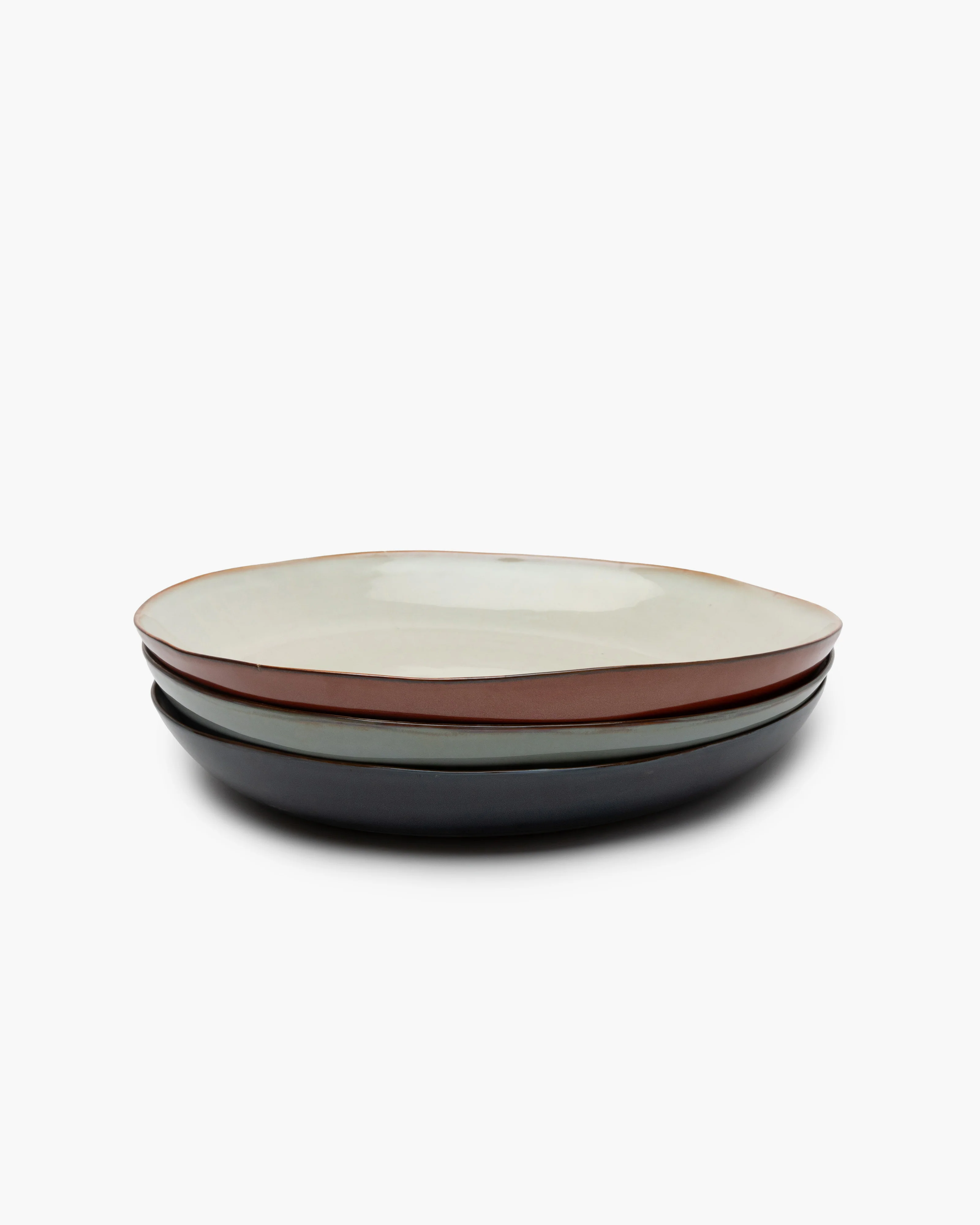 Serving plate smoky blue/dark blue Terres de rêves - Image 4