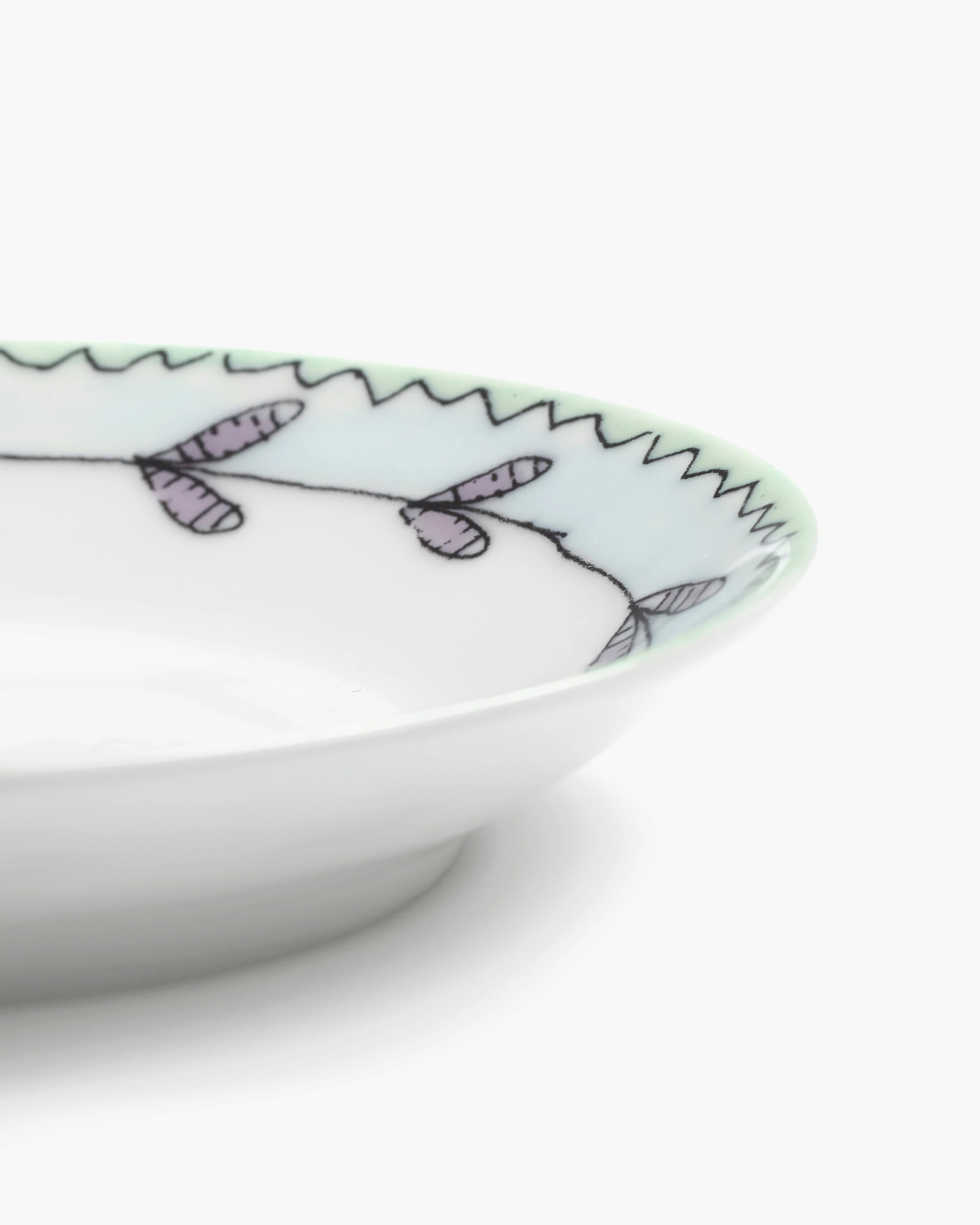 Deep plate XS Blossom milk Midnight Flowers - Image 5