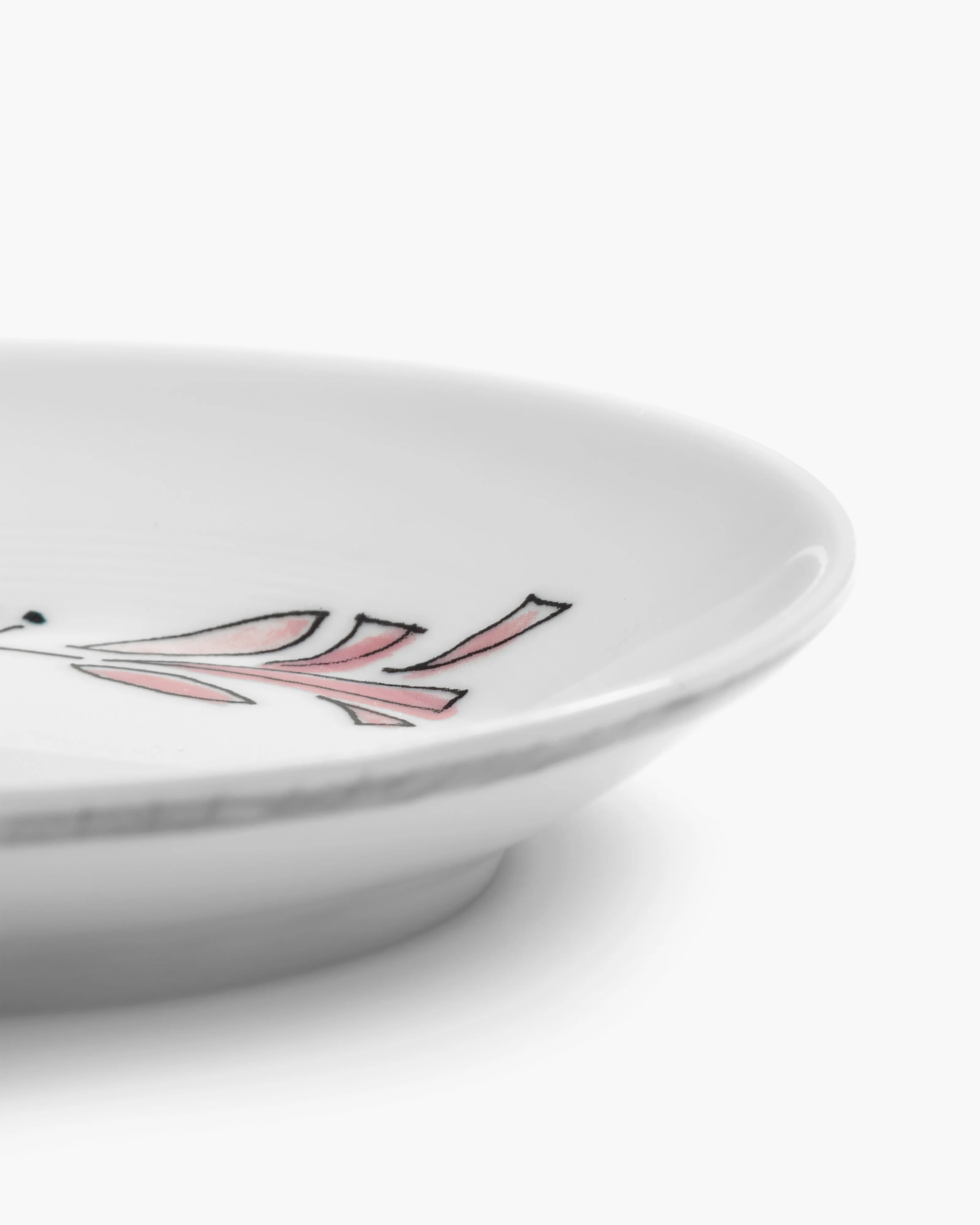 Deep plate XS Fiore rosa Midnight Flowers - Image 4