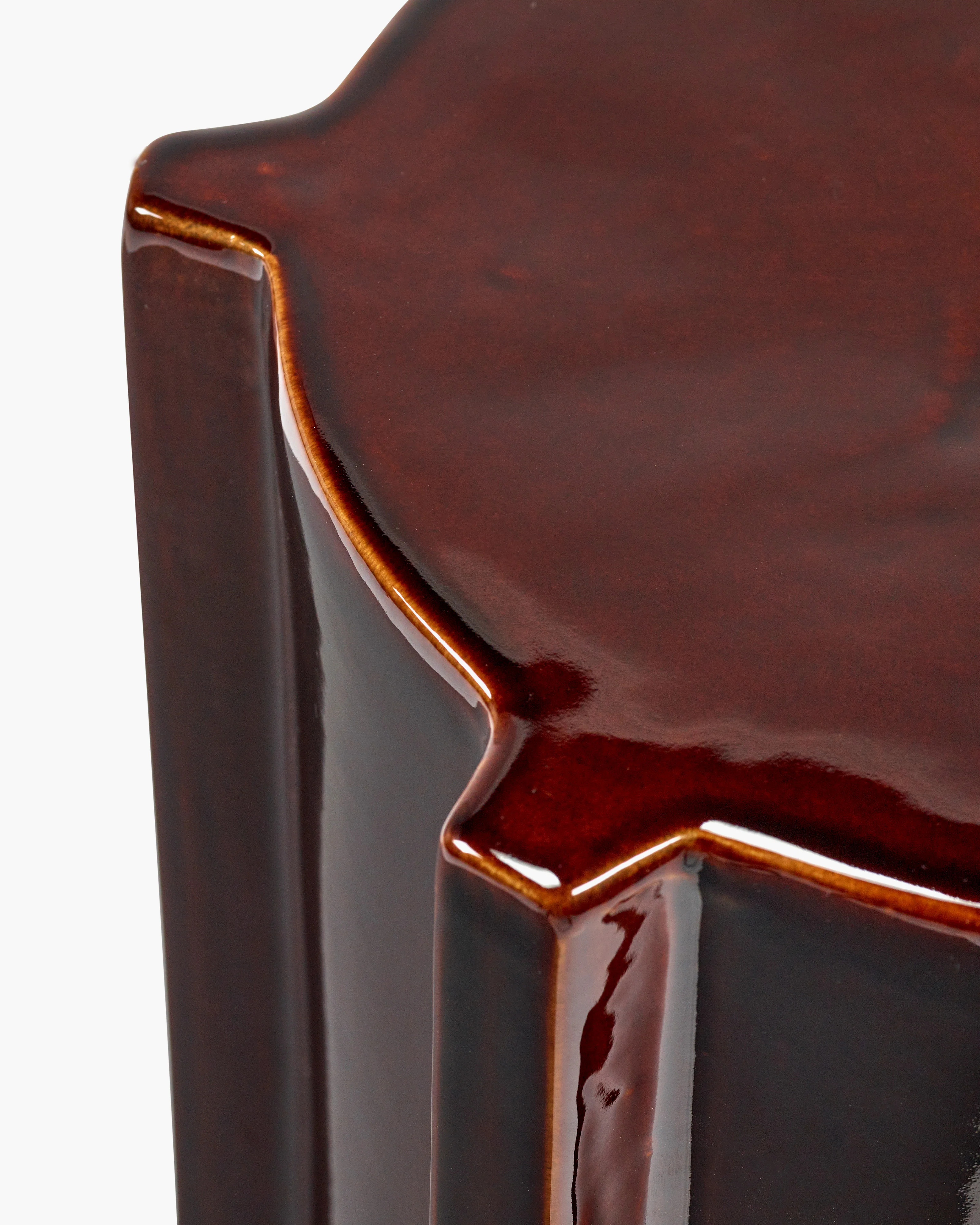 Side table dark brown geometrical Pawn - Image 4