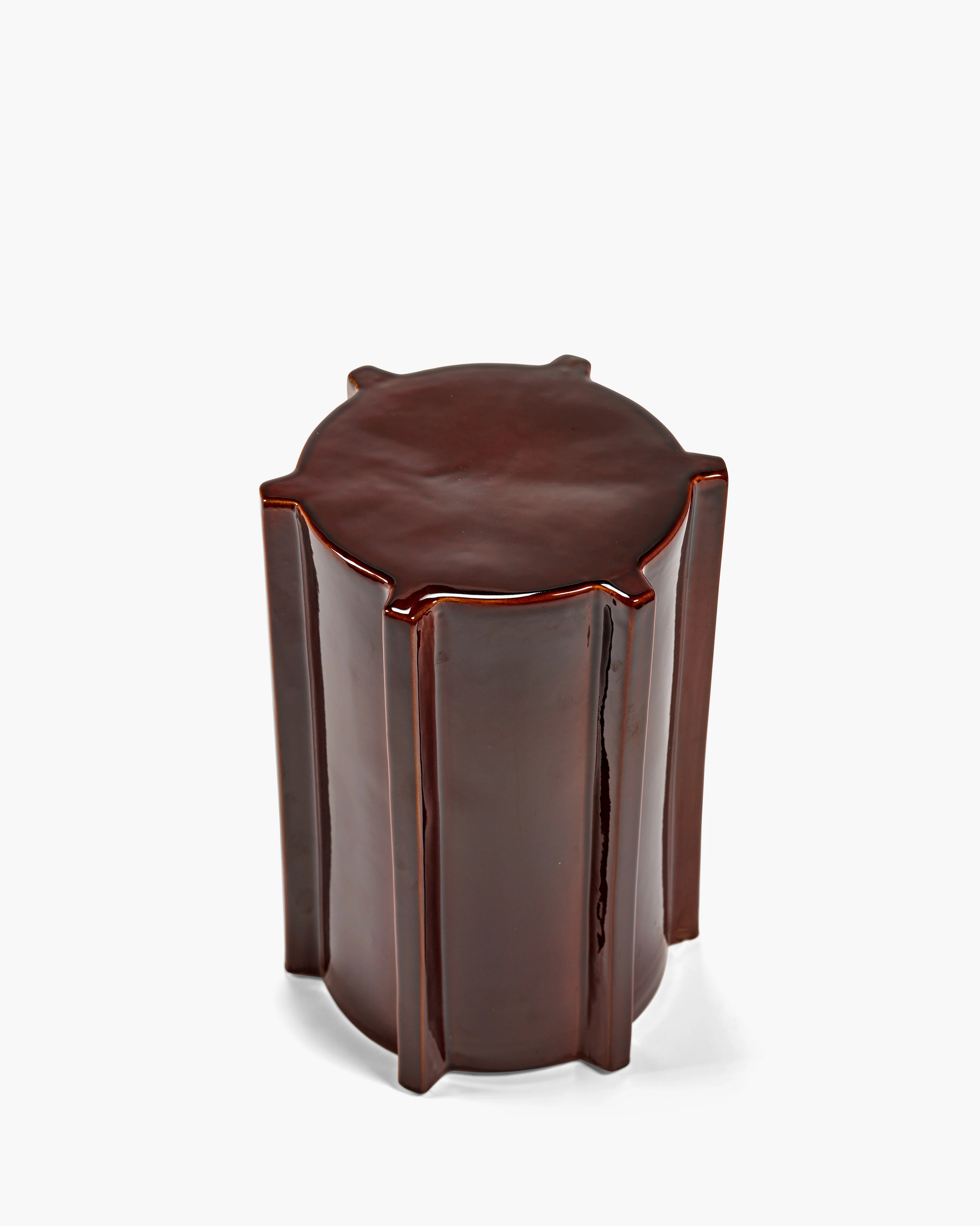 Side table dark brown geometrical Pawn - Image 5