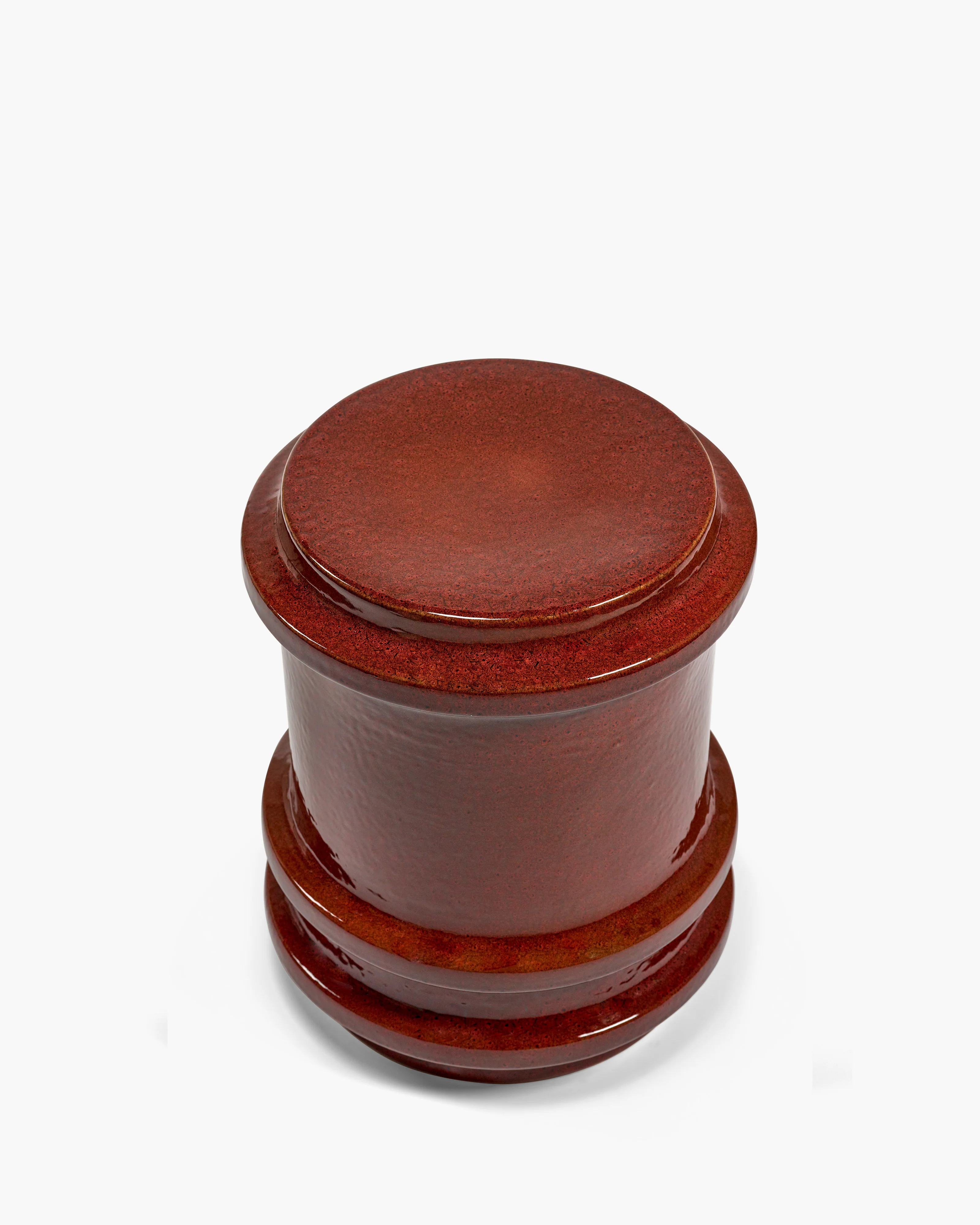 Side table dark red geometrical Pawn - Image 4