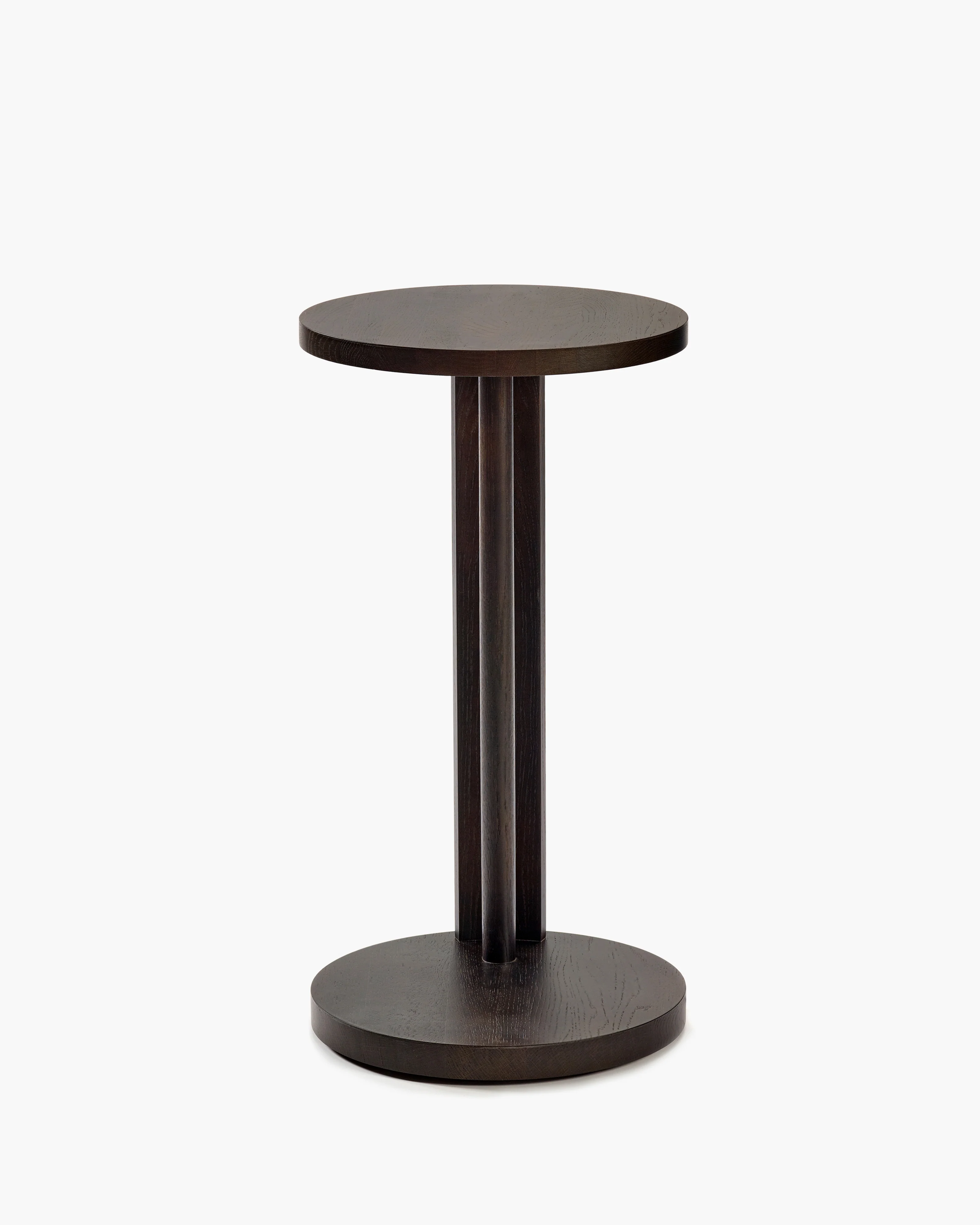 Side table L oak stained brown Aura - Image 3