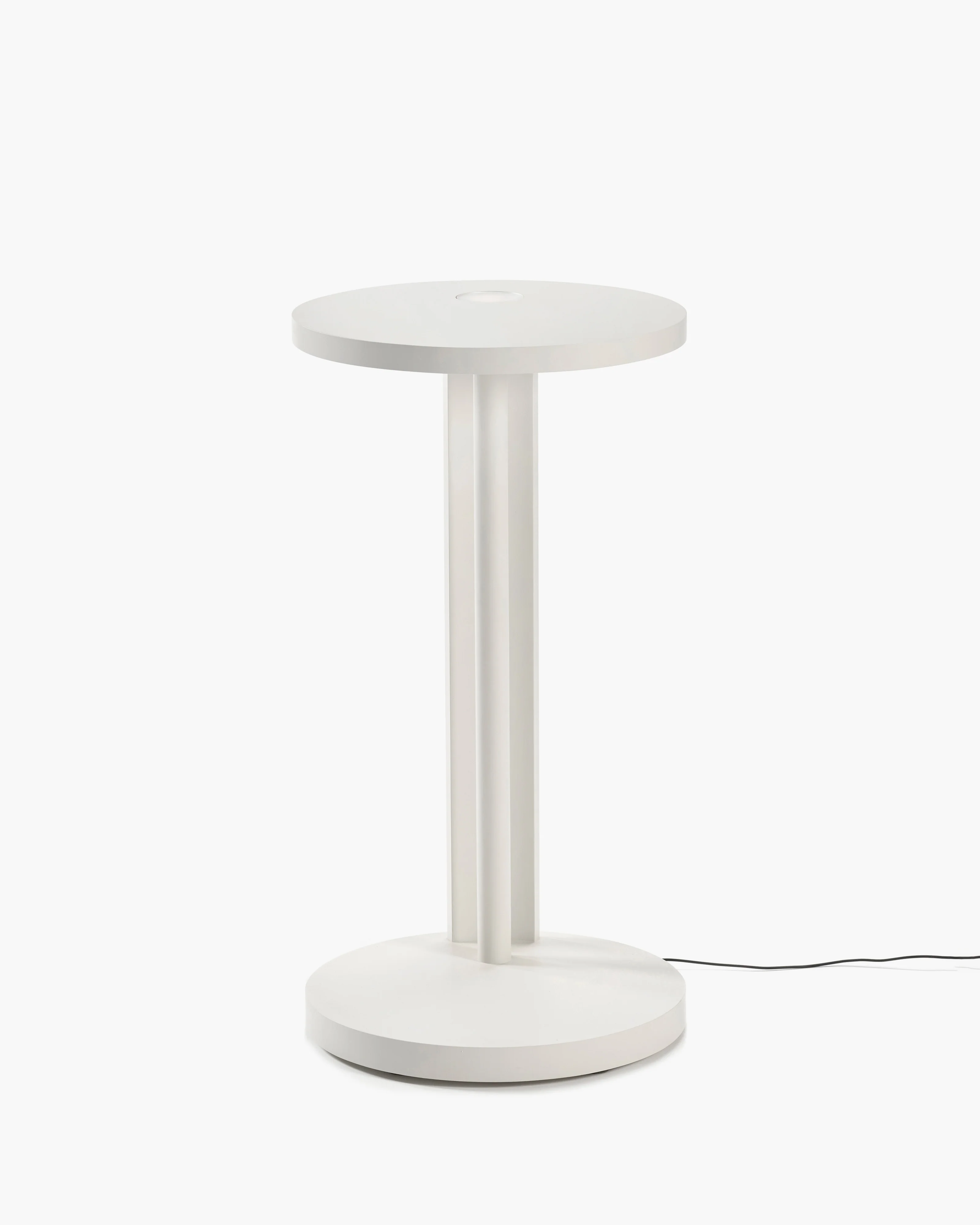 Side table  L with LED light beech off-white Aura - Image 3