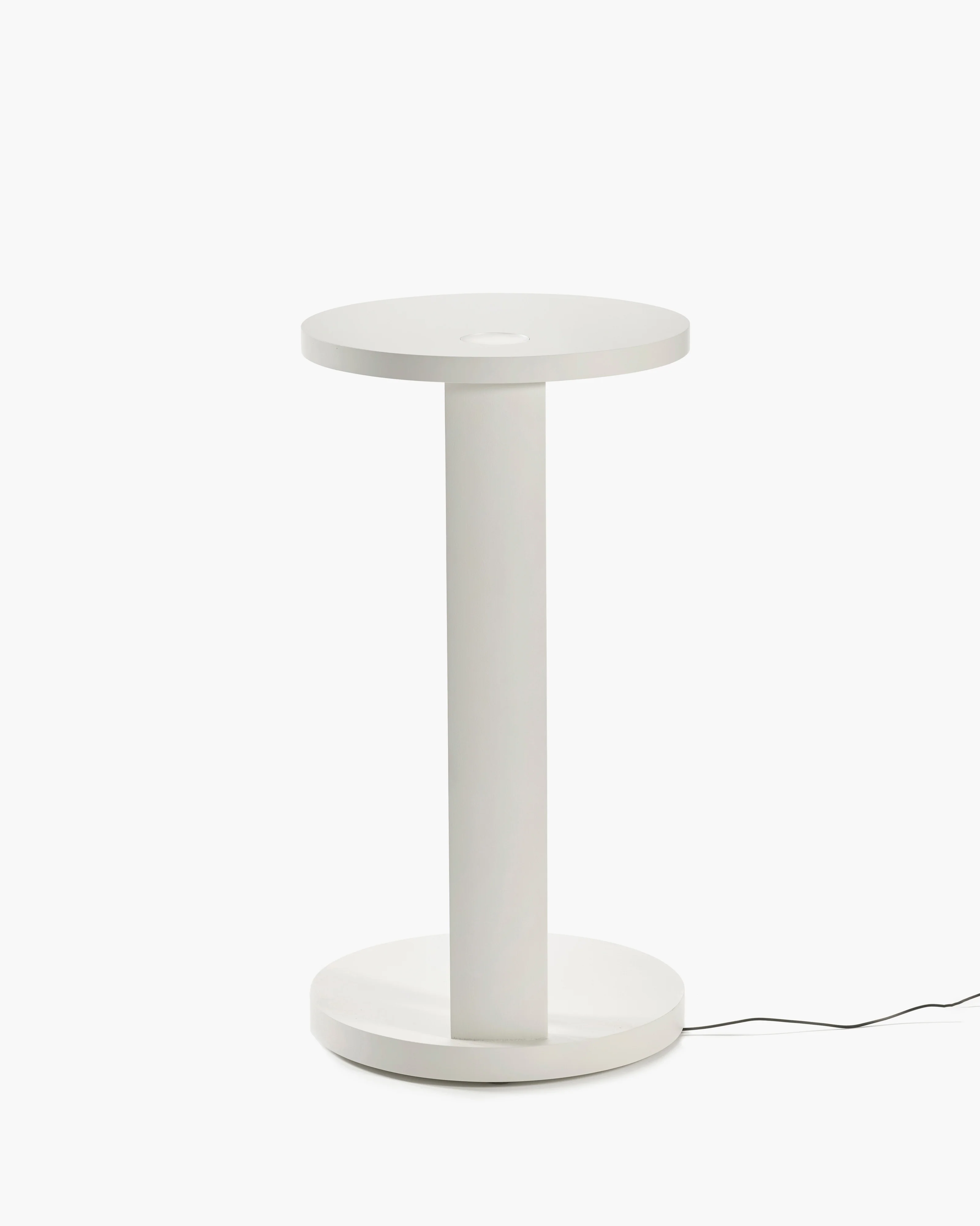 Side table  L with LED light beech off-white Aura - Image 4