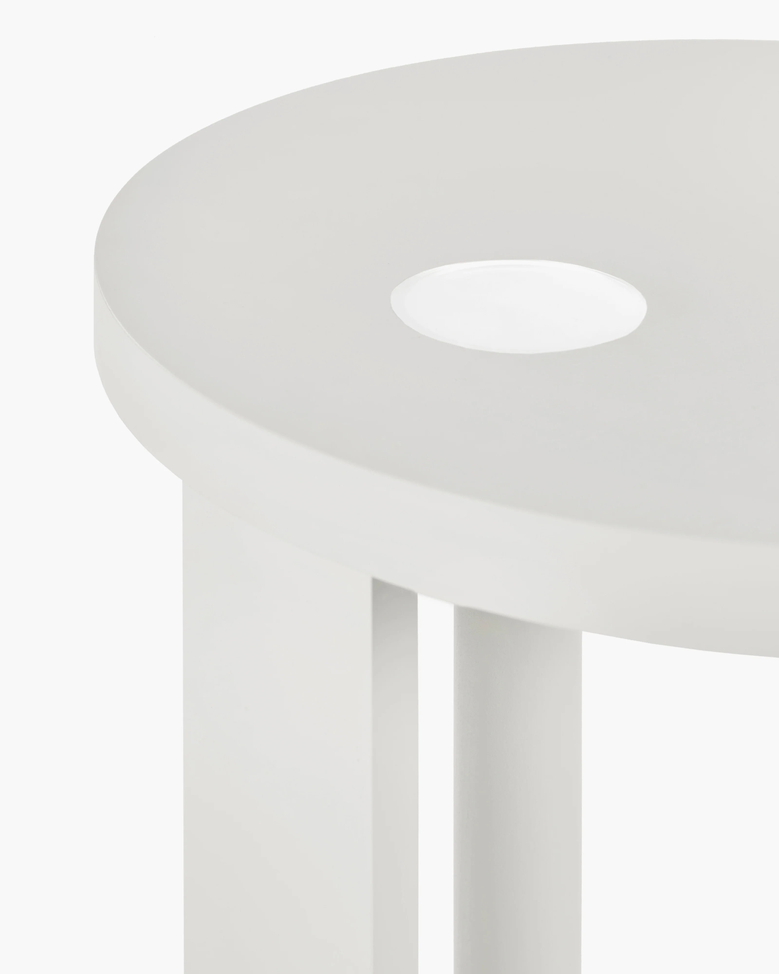 Side table  L with LED light beech off-white Aura - Image 5