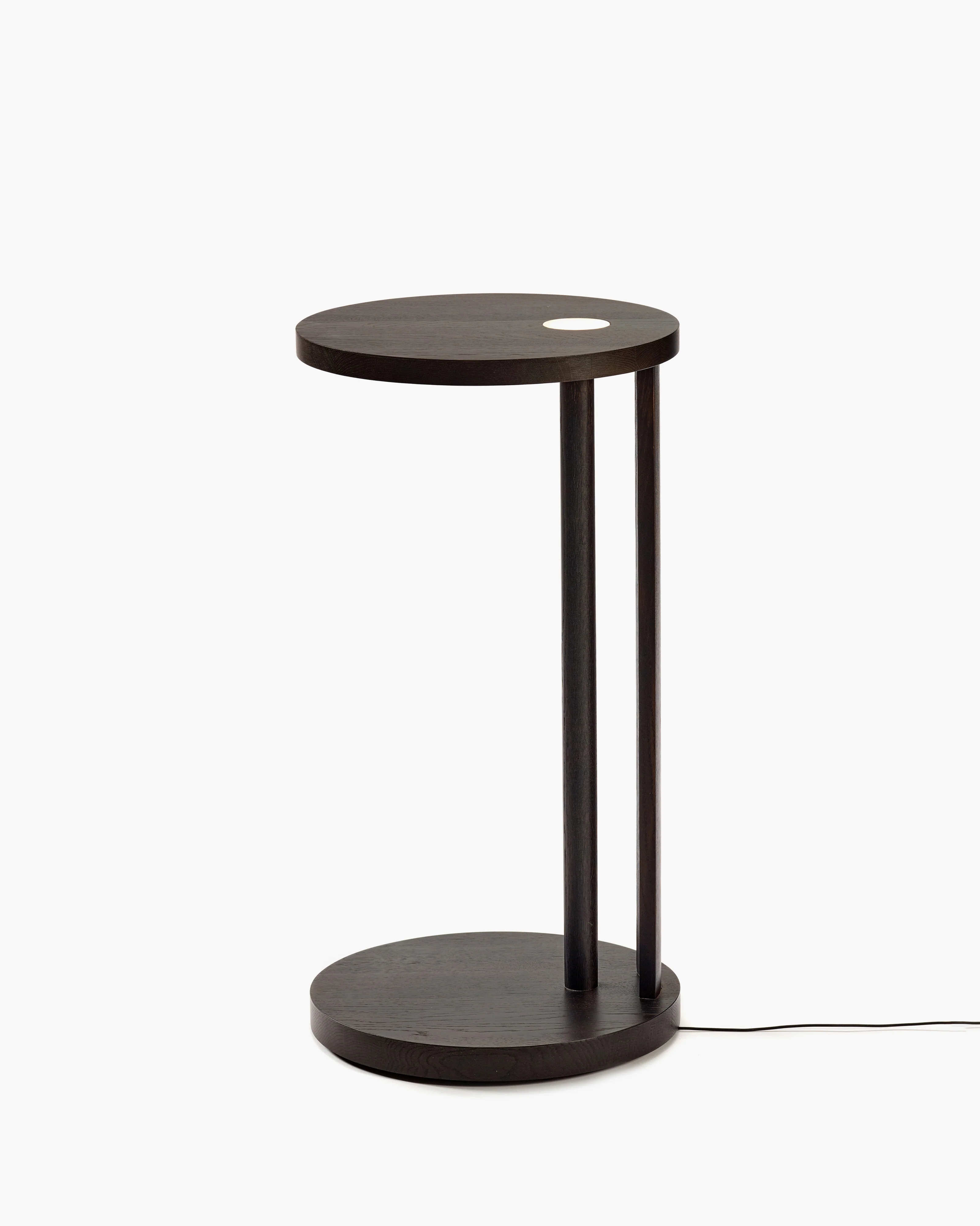 Side table L with LED light oak brown Aura - Image 2