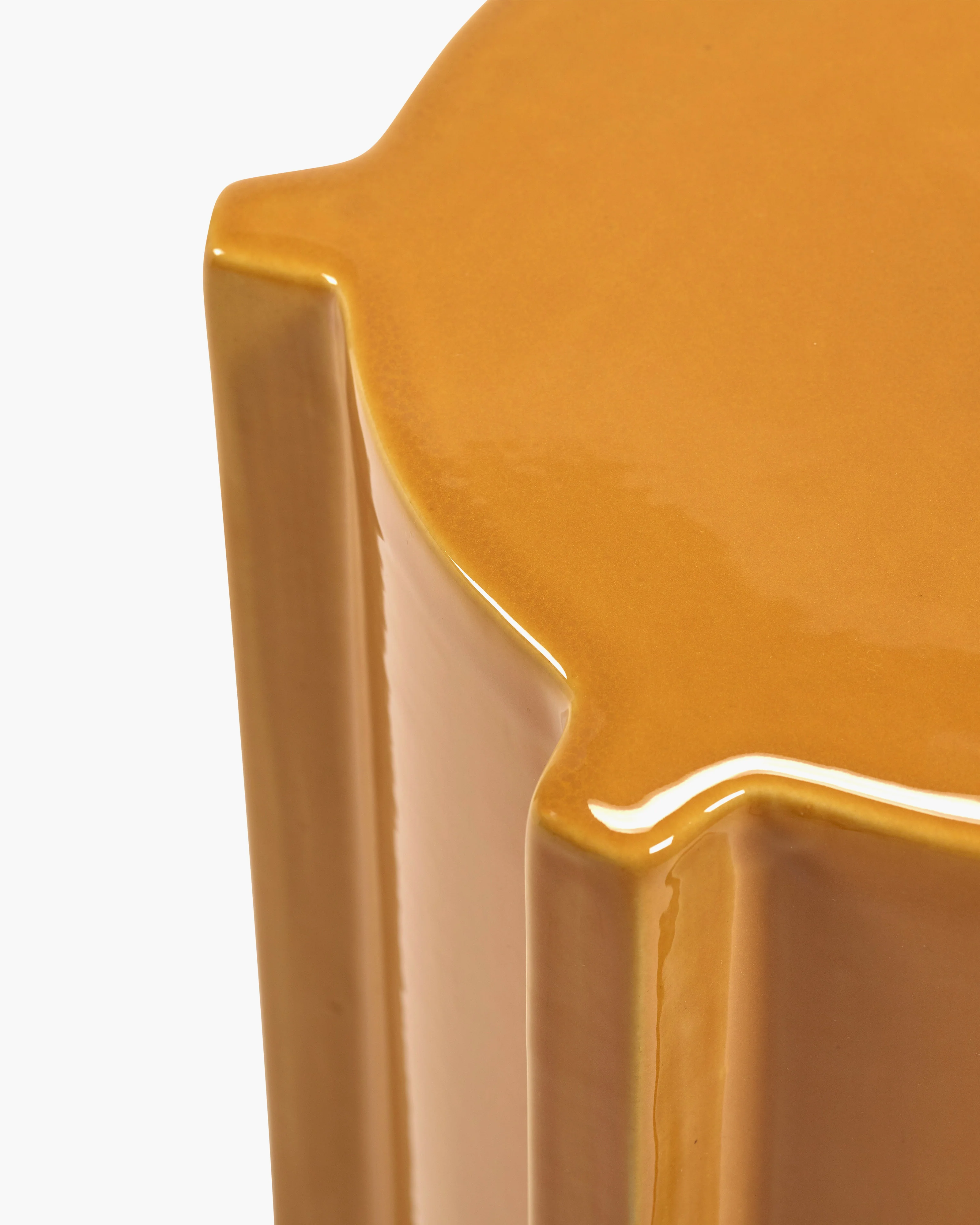 Side table ocher geometrical Pawn - Image 4