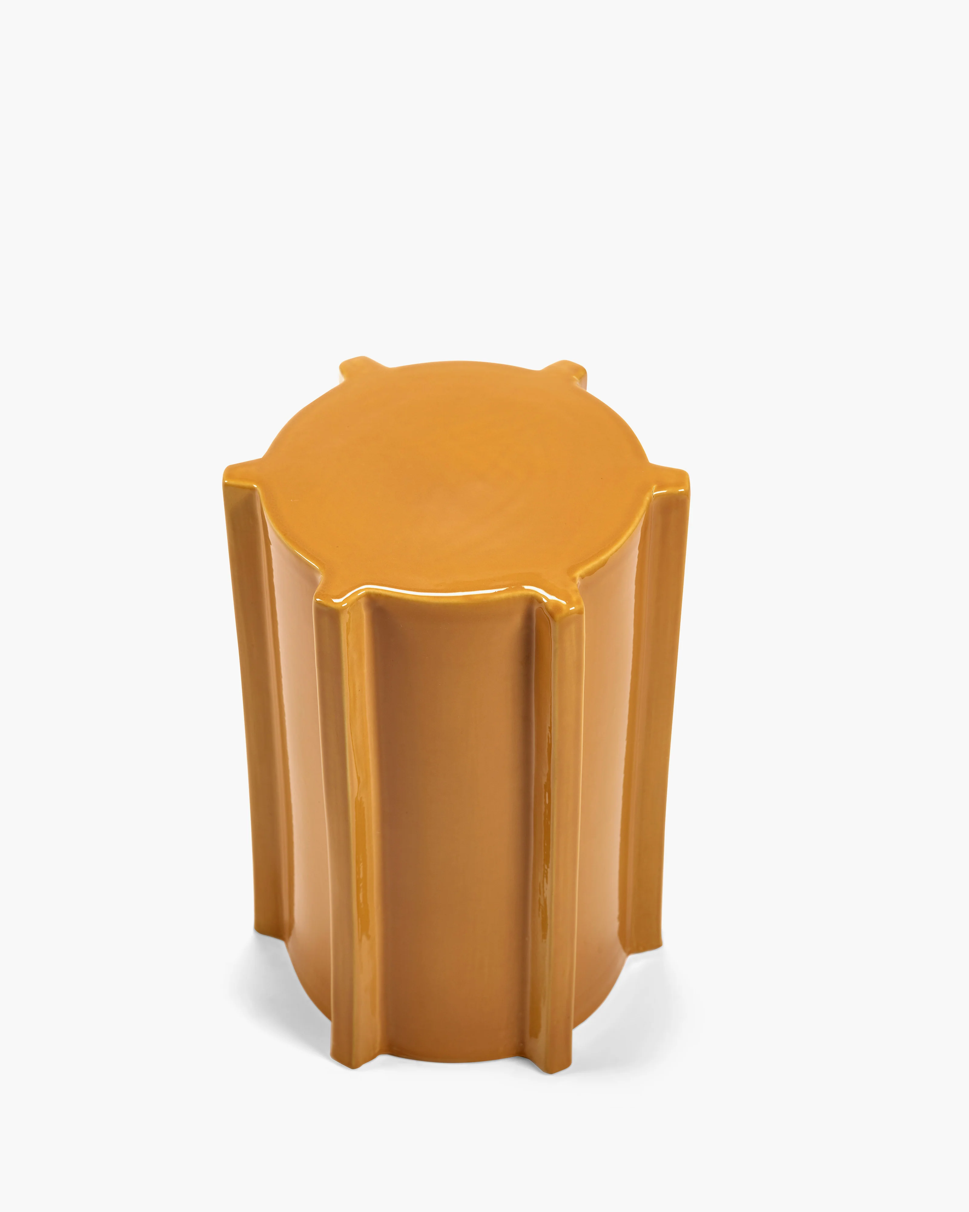 Side table ocher geometrical Pawn - Image 5