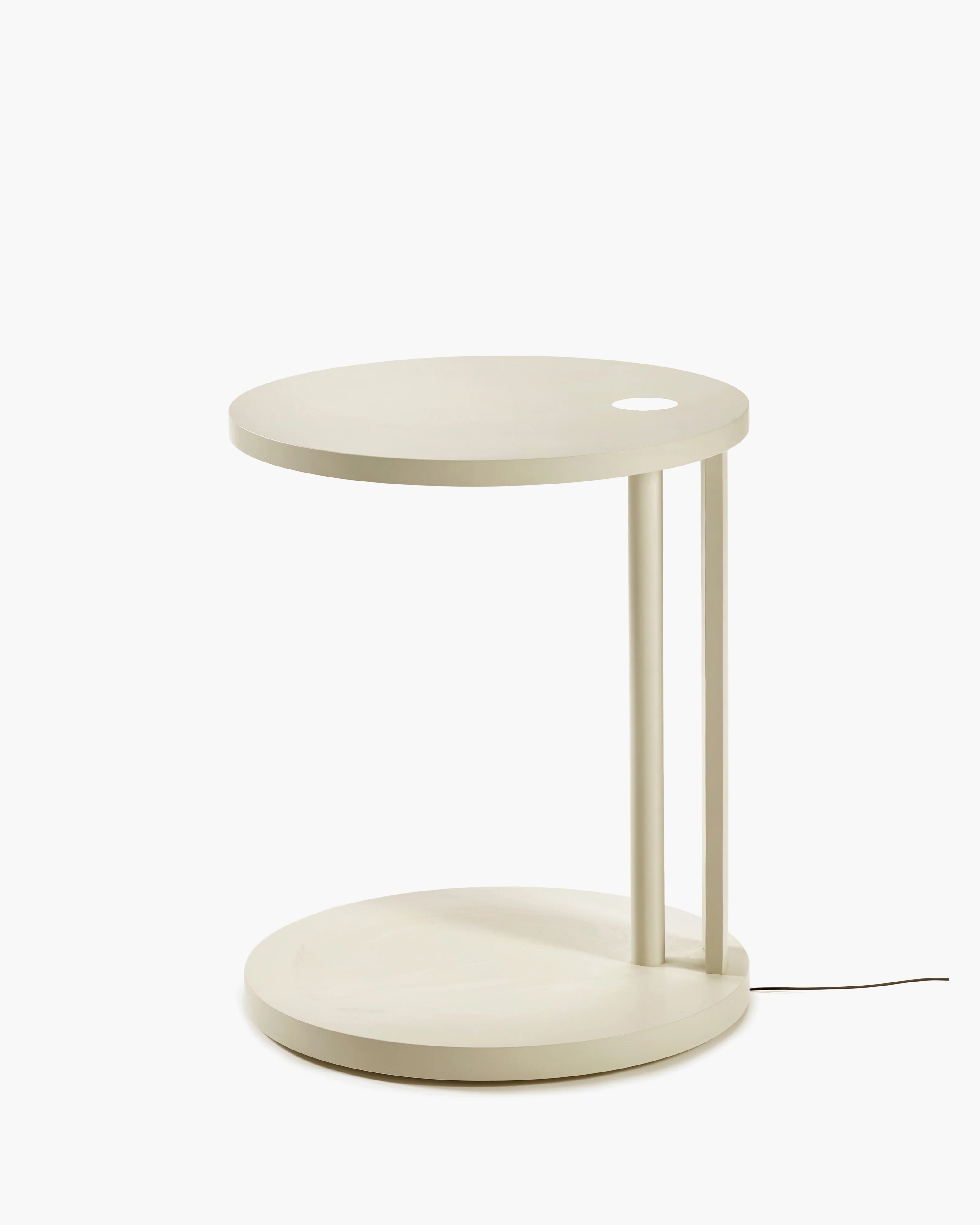 Side table S with LED light beech cream Aura - Image 2