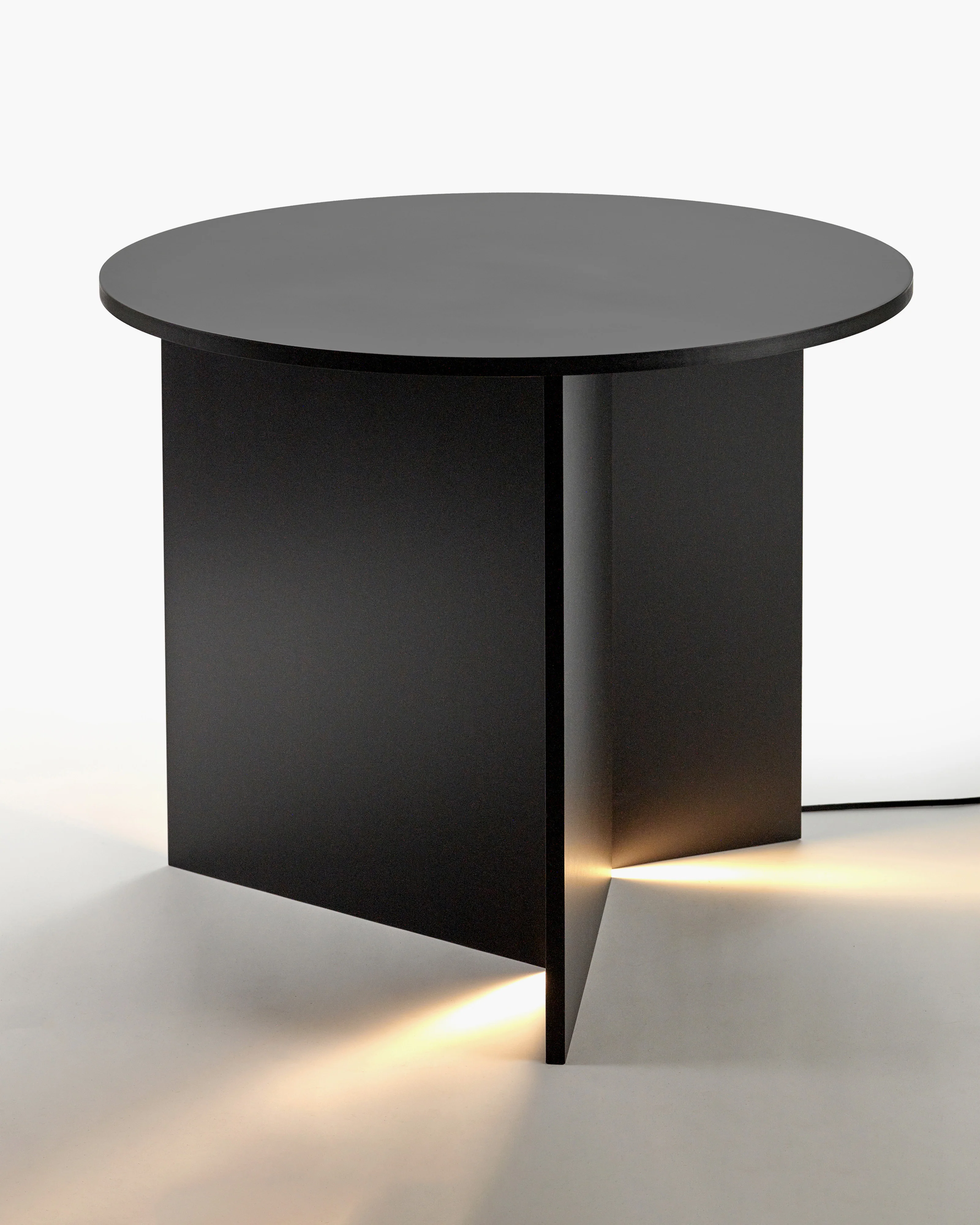 Side table with LED light black Stella - Image 2