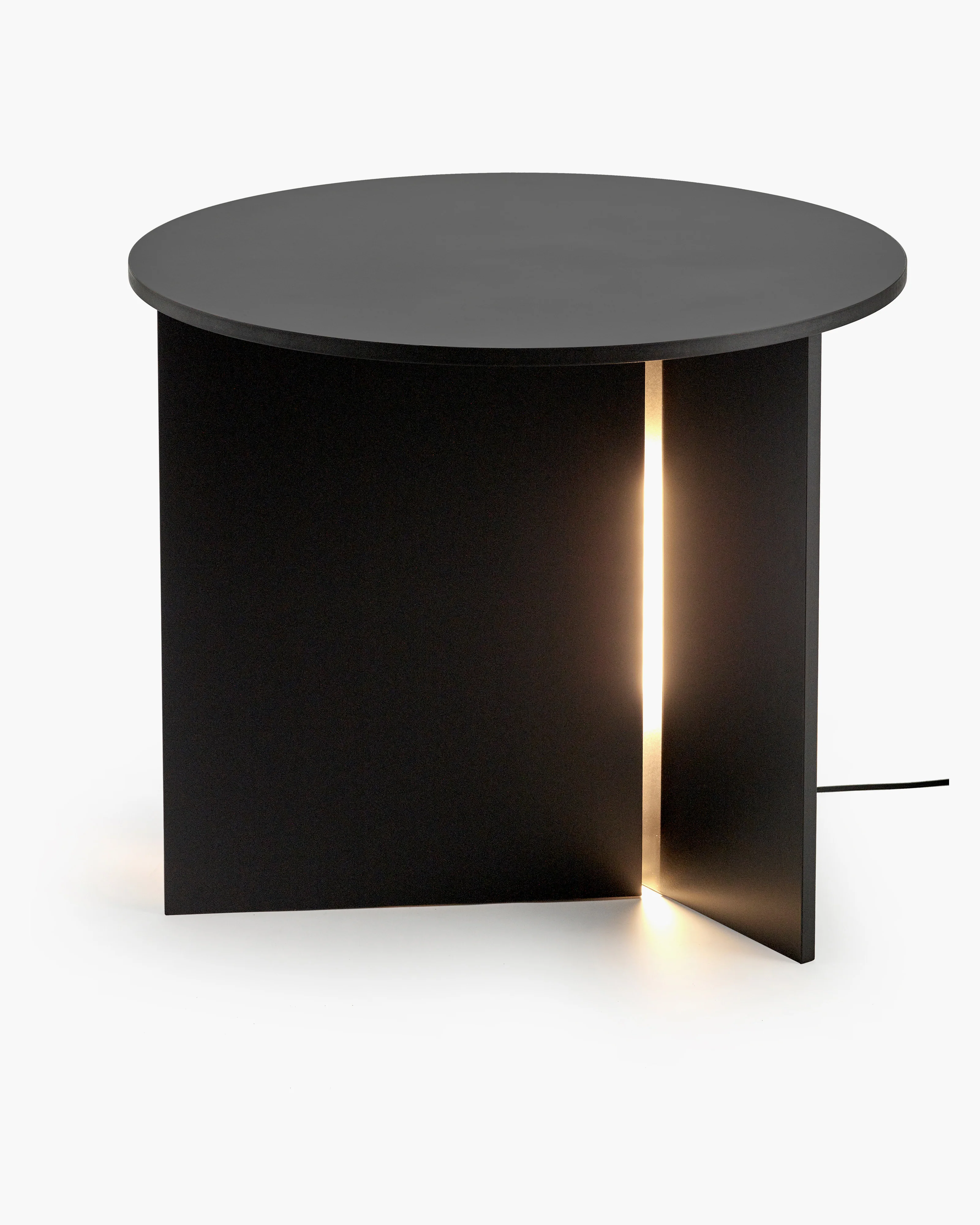 Side table with LED light black Stella - Image 3