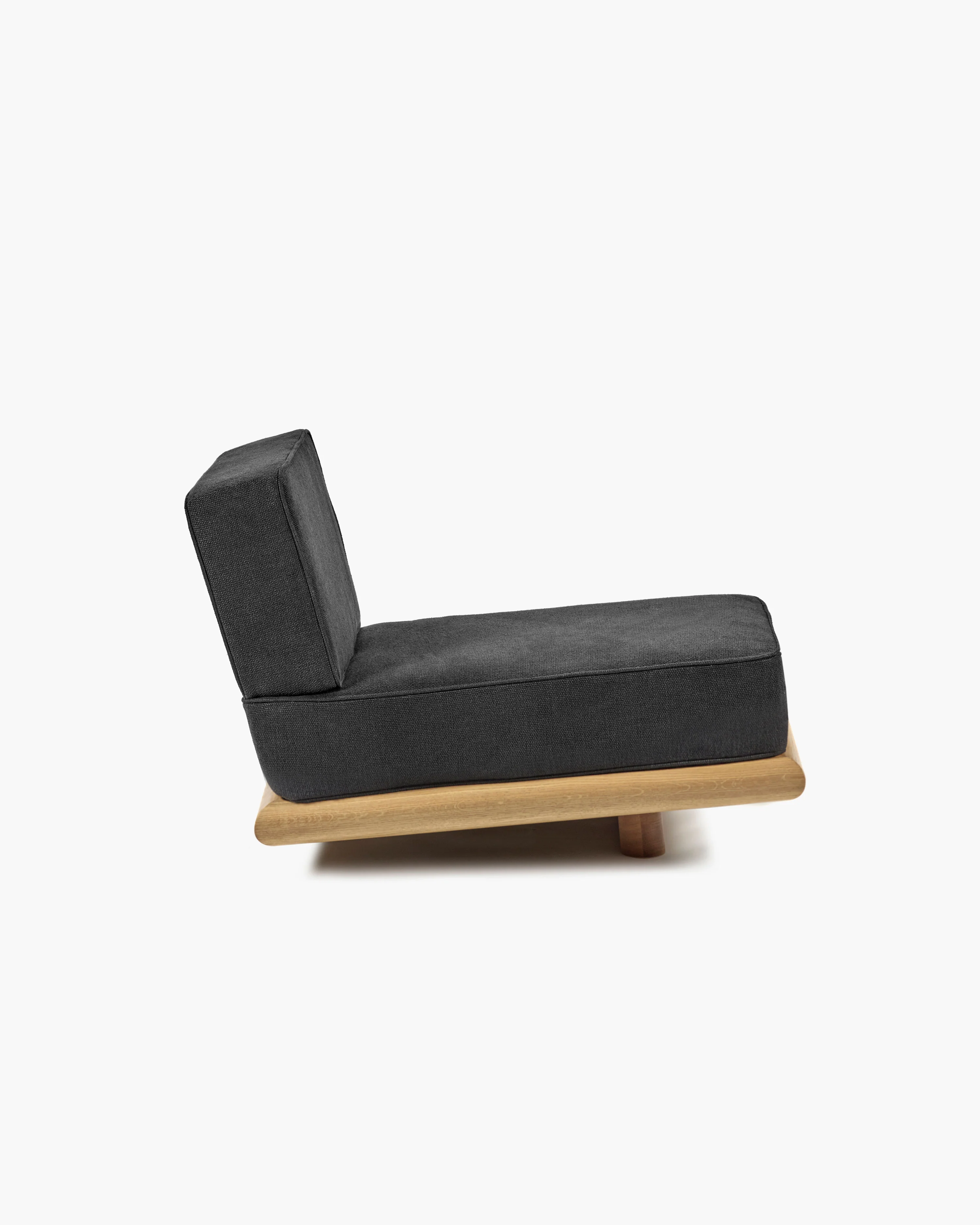 Sofa licot black + frame oak natural Ono 1 - Image 4