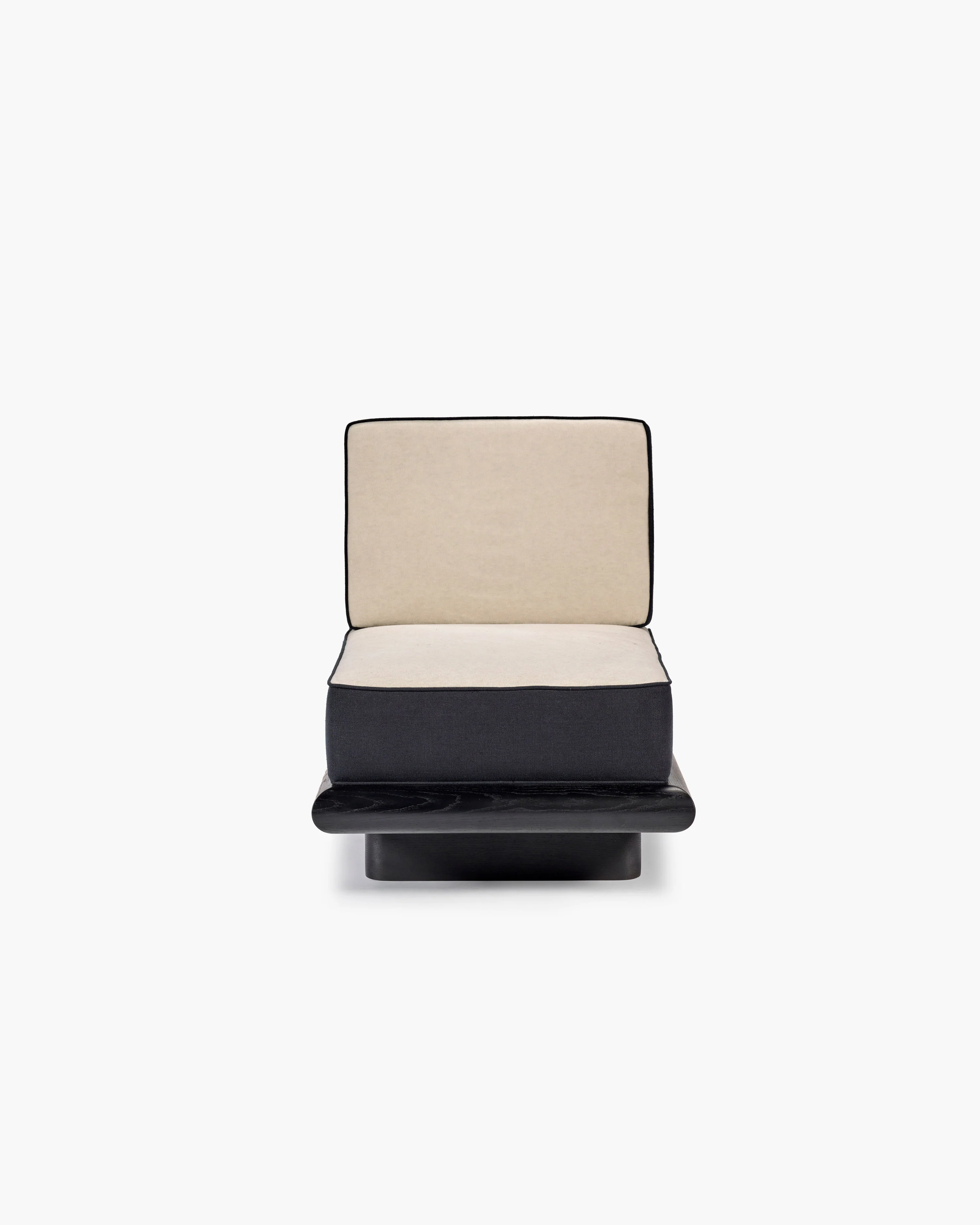 Sofa velvet grey + lin black + frame black Ono 1 - Image 2