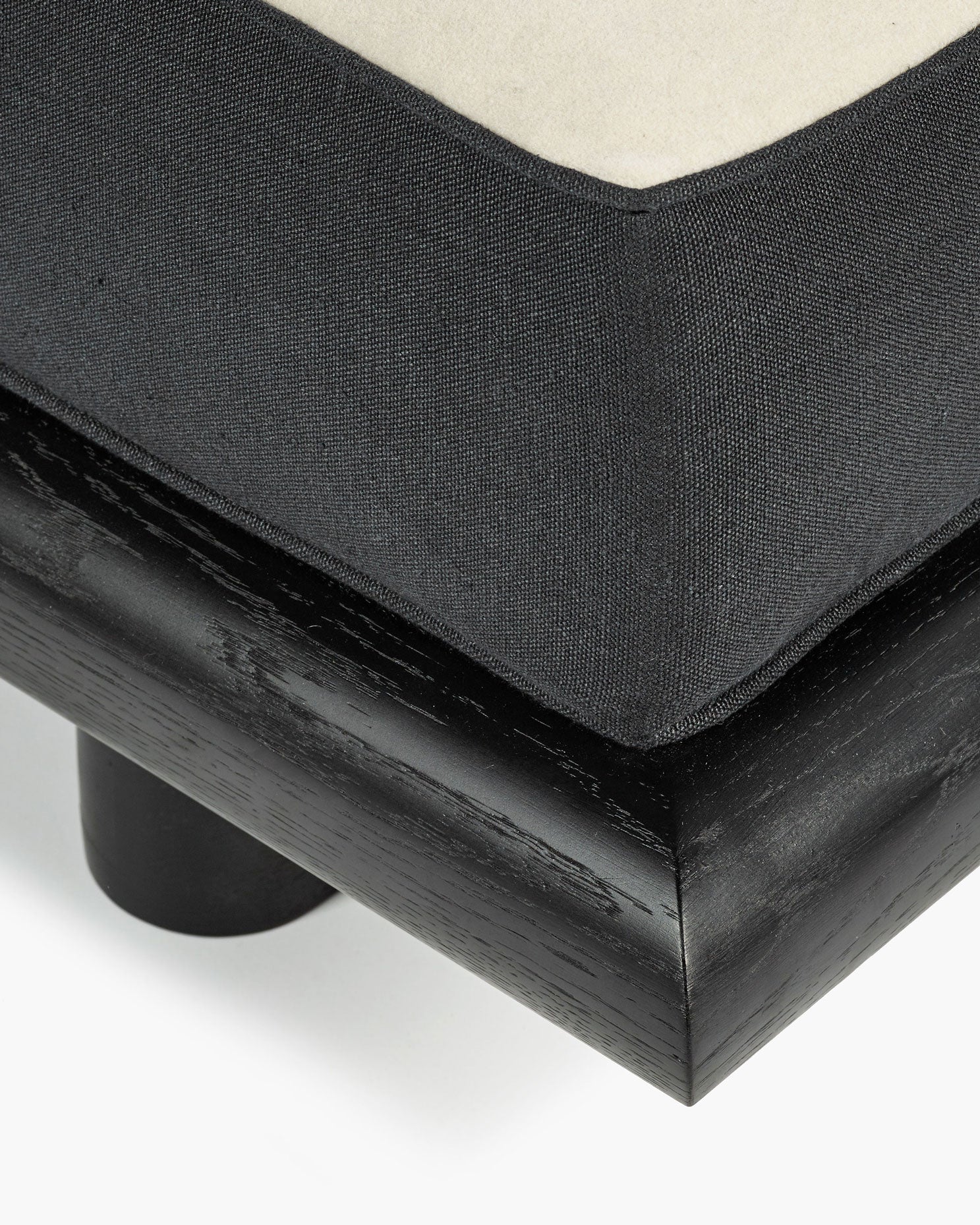 Sofa velvet grey + lin black + frame black Ono 1 - Image 7