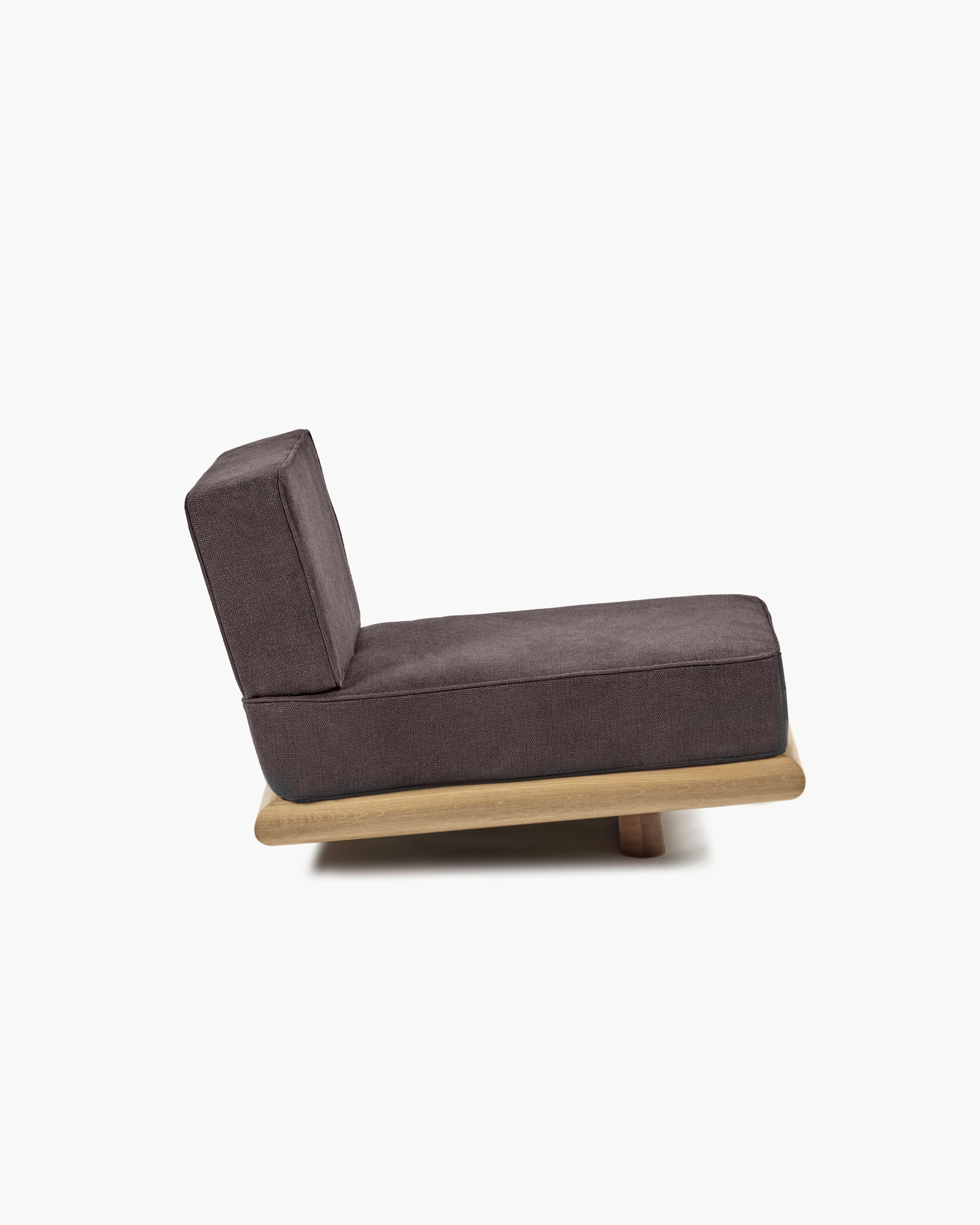 Sofa velvet shade + frame oak natural Ono 1 - Image 4