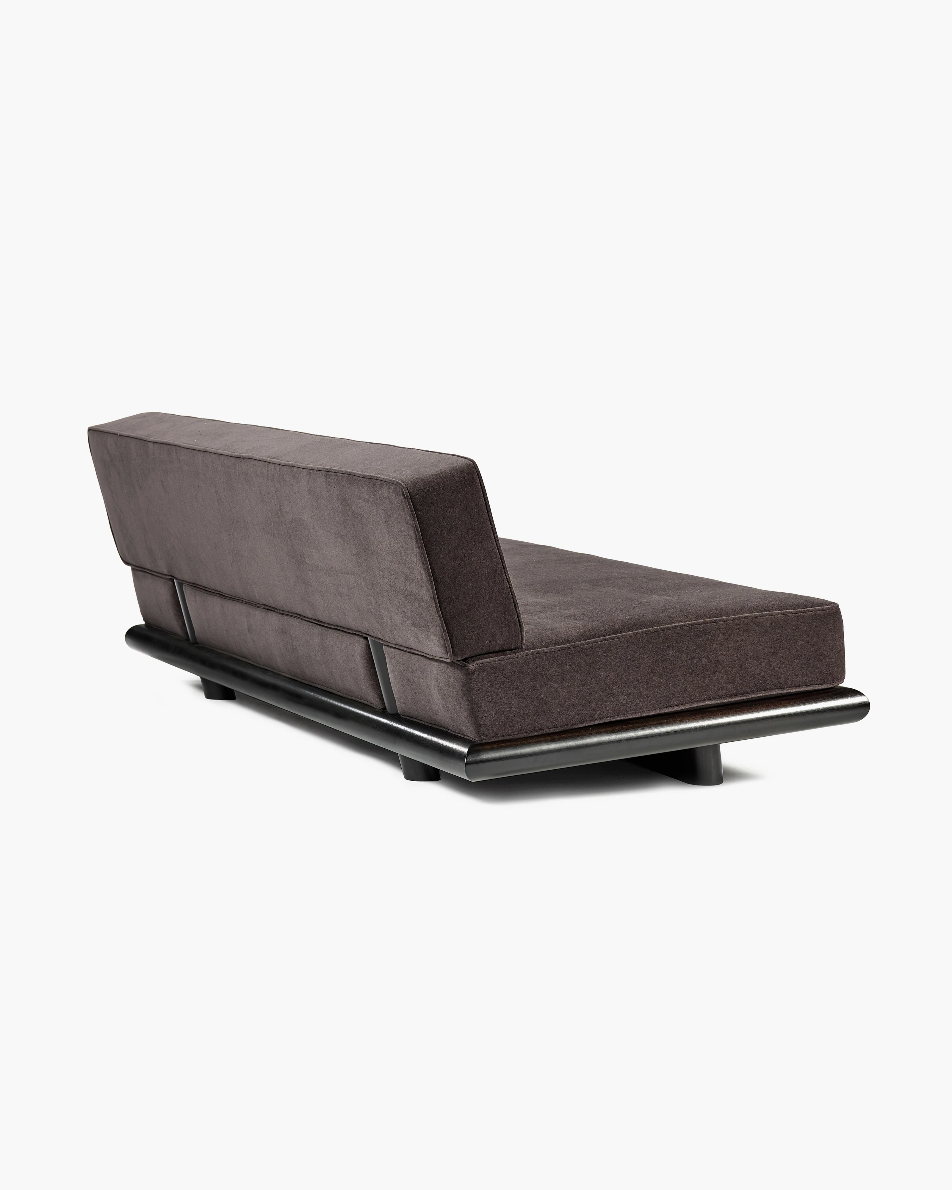 Sofa velvet shade + frame tulipwood stained dark Ono 3 - Image 5