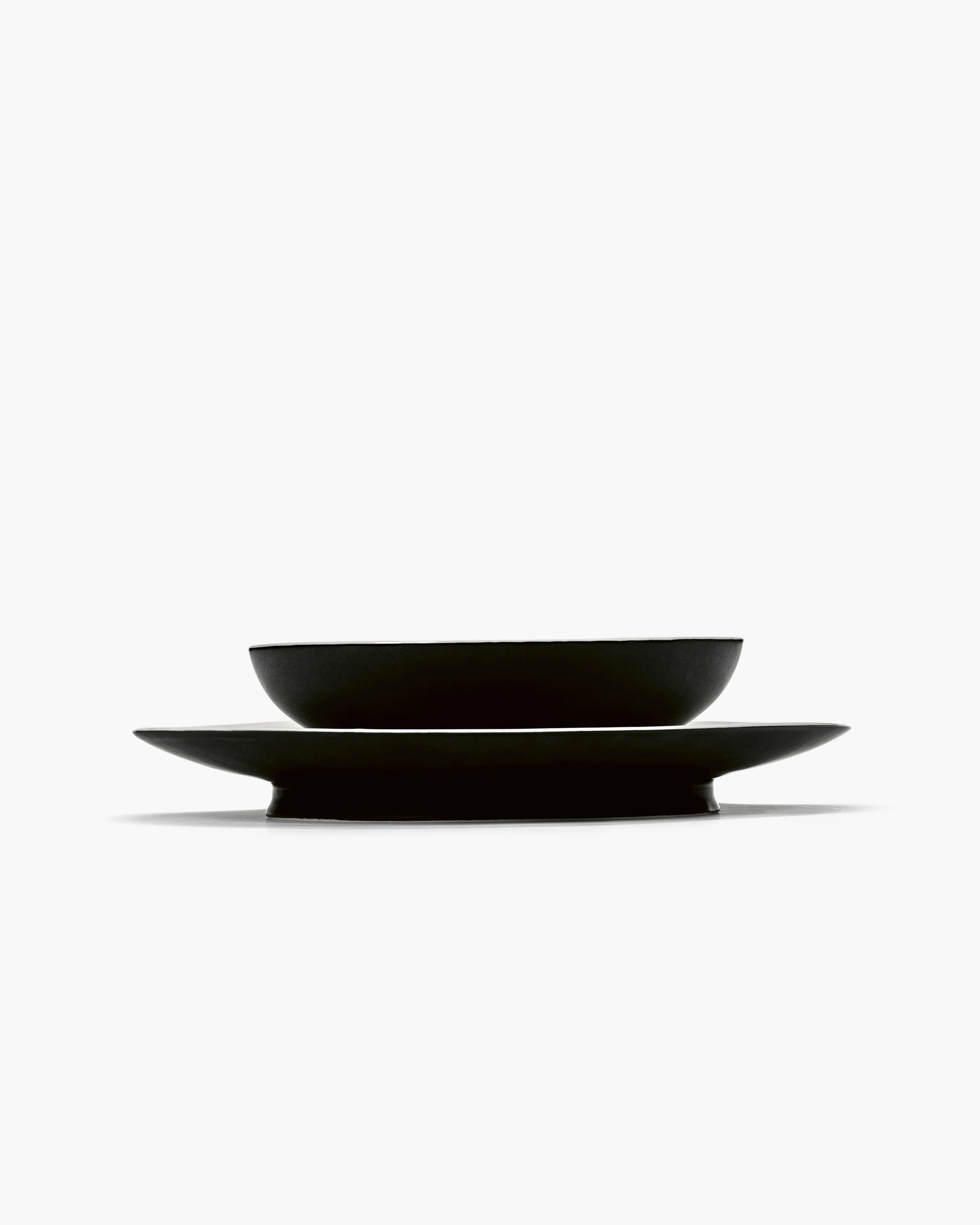Soup bowl black/off-white Ra - Image 2