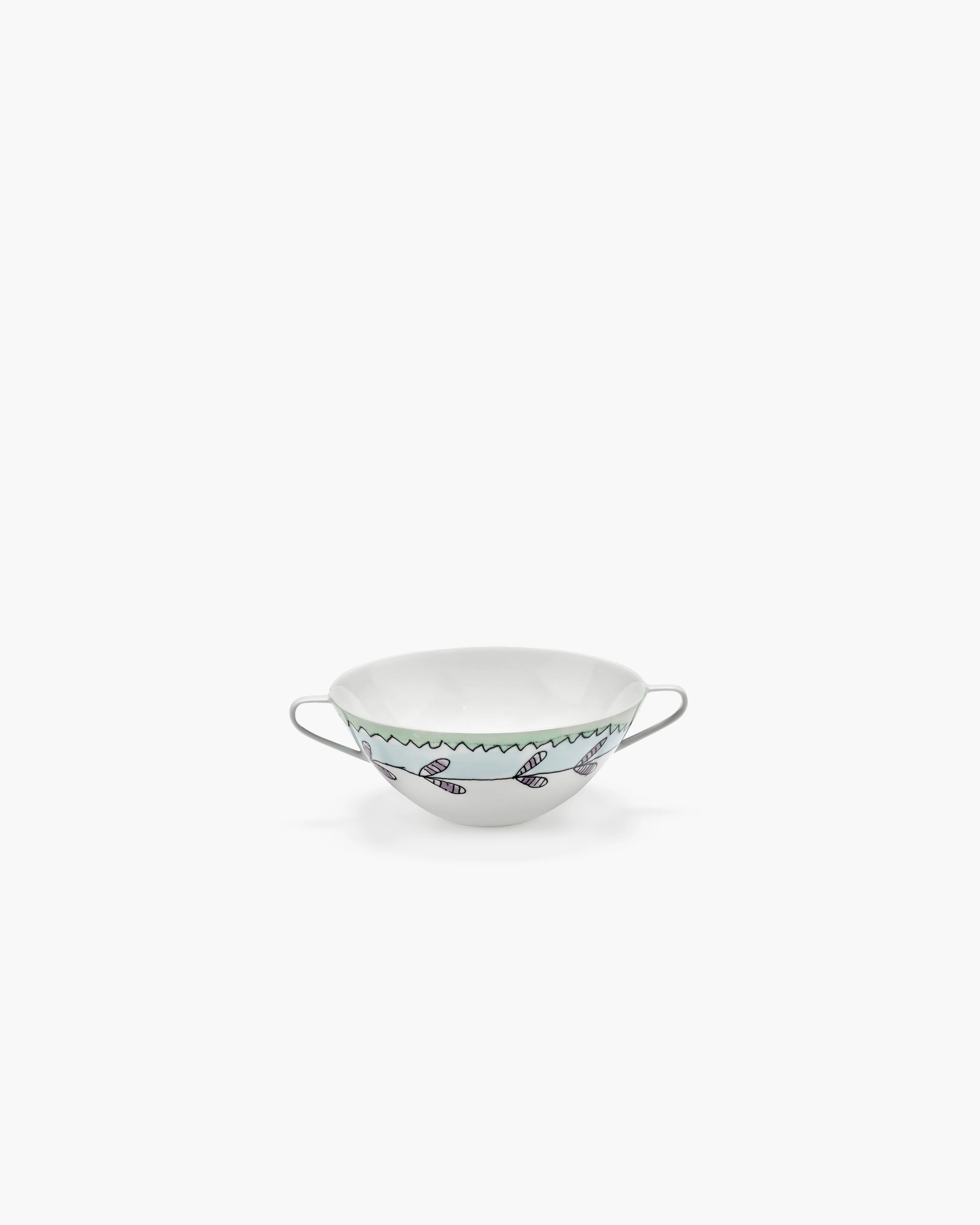 Soup bowl Blossom milk Midnight Flowers